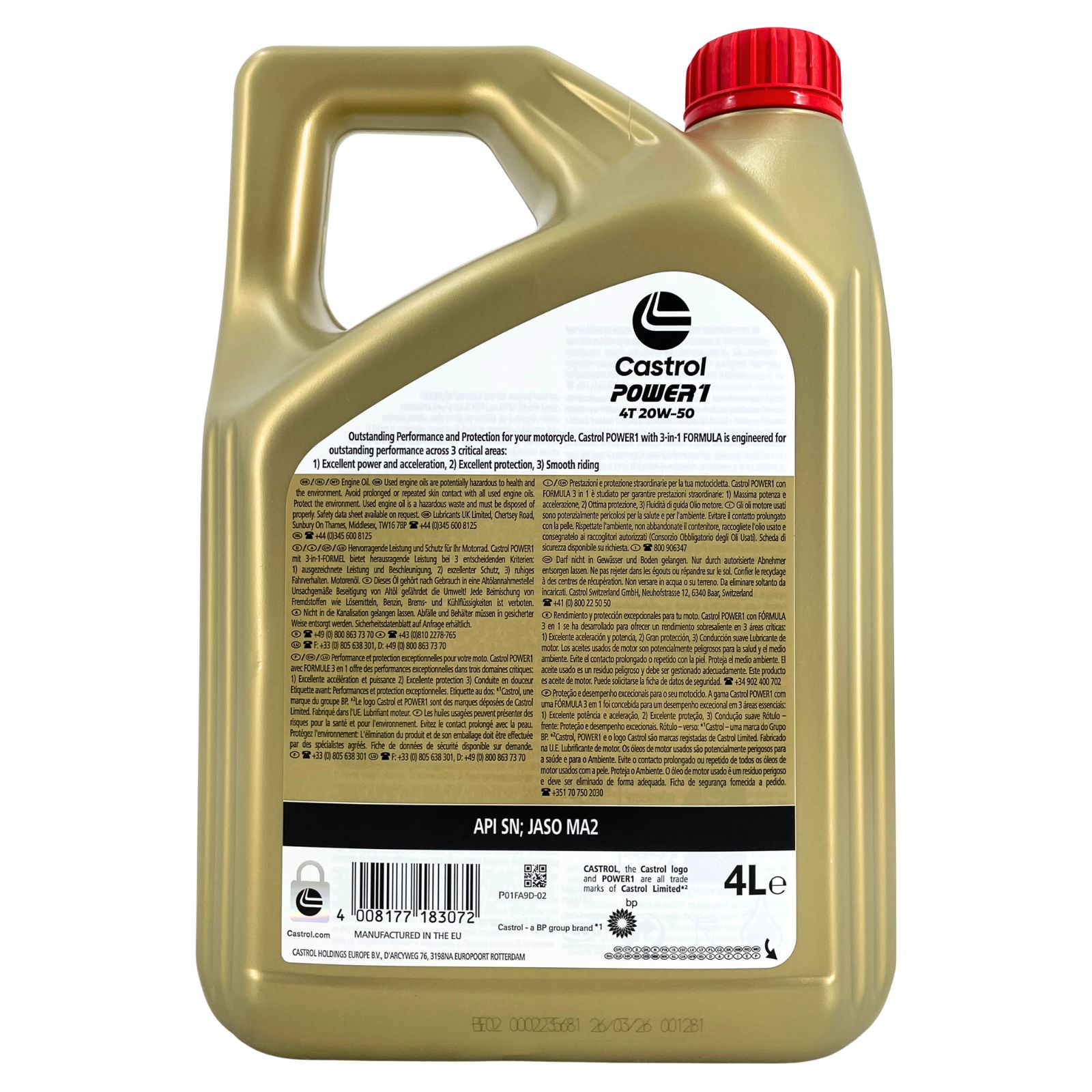 Castrol Power 1 4T 20W-50 4 Liter