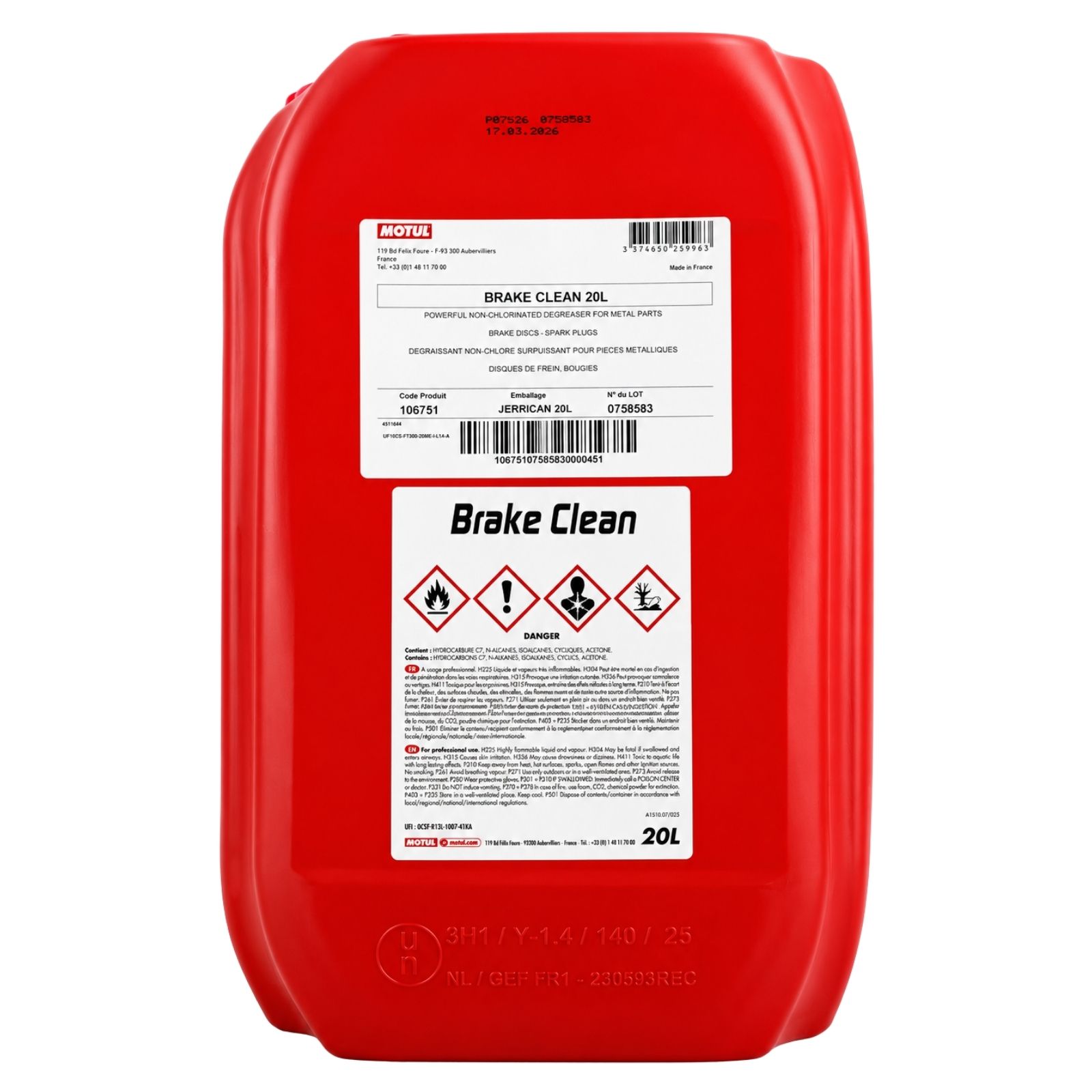 EOL! Motul Brake Clean Workshop Bremsenreiniger 20 Liter