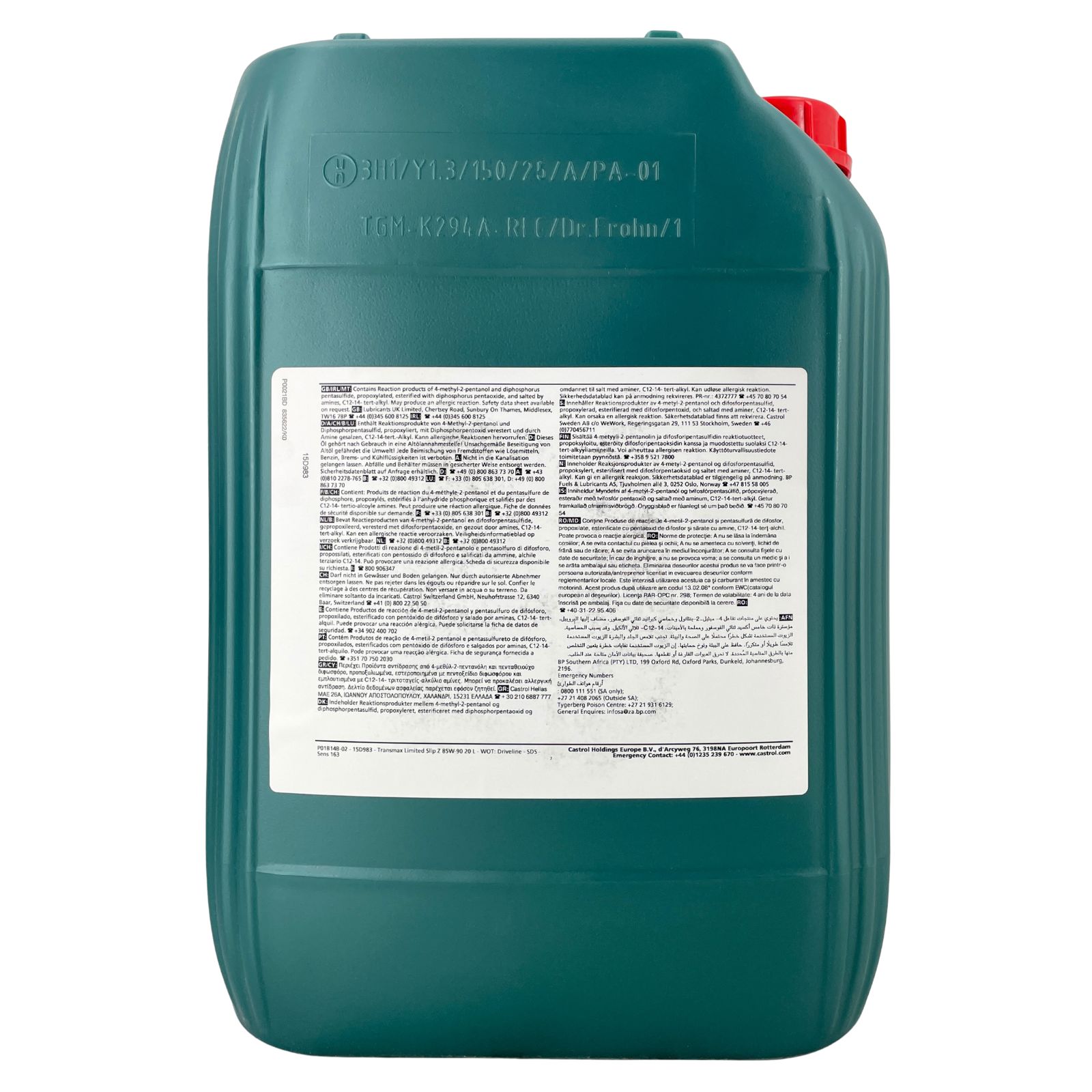 Castrol Transmax Limited Slip Z 85W-90 20 Liter