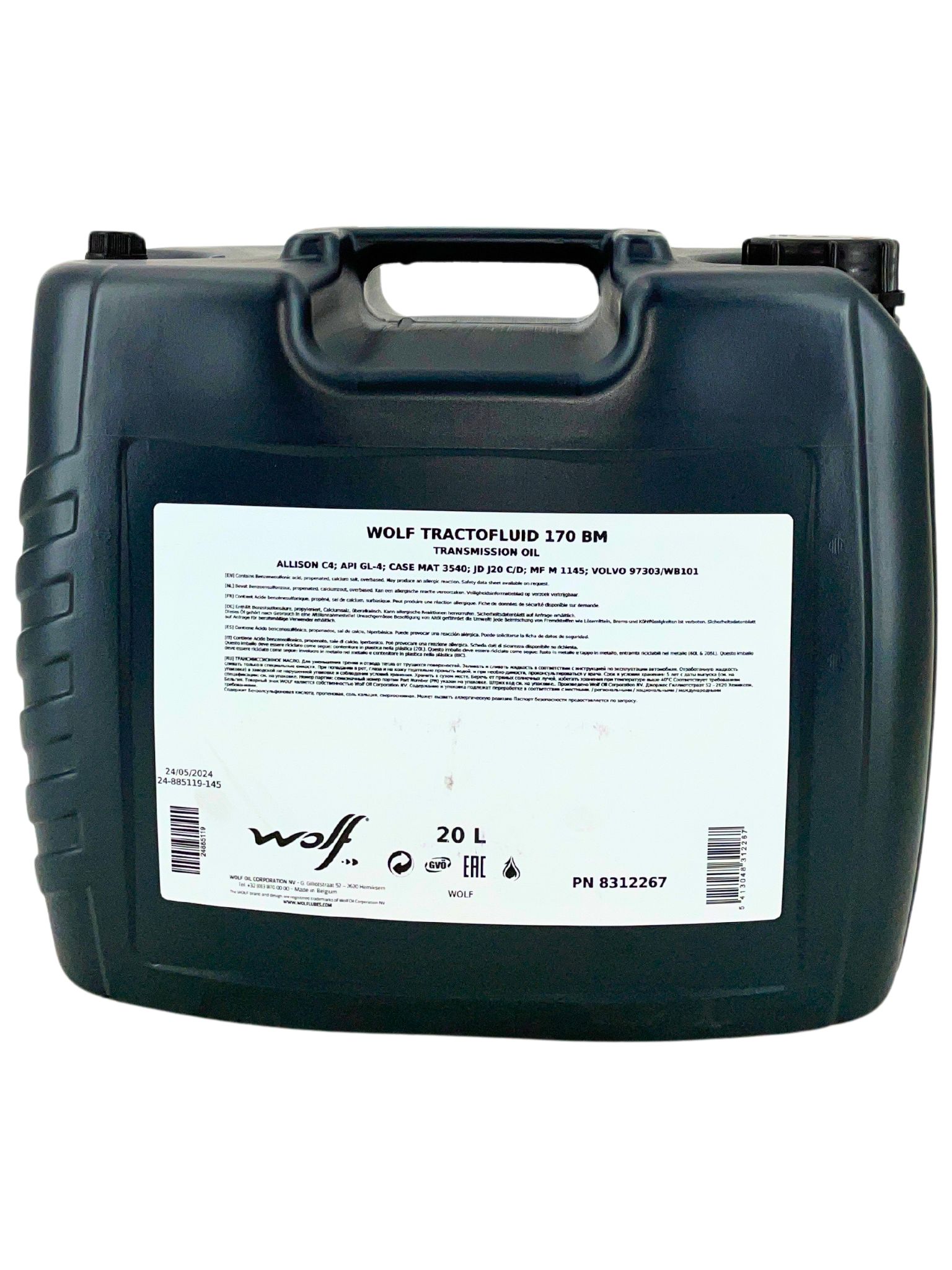 Wolf TractoFluid 170 BM 20 Liter