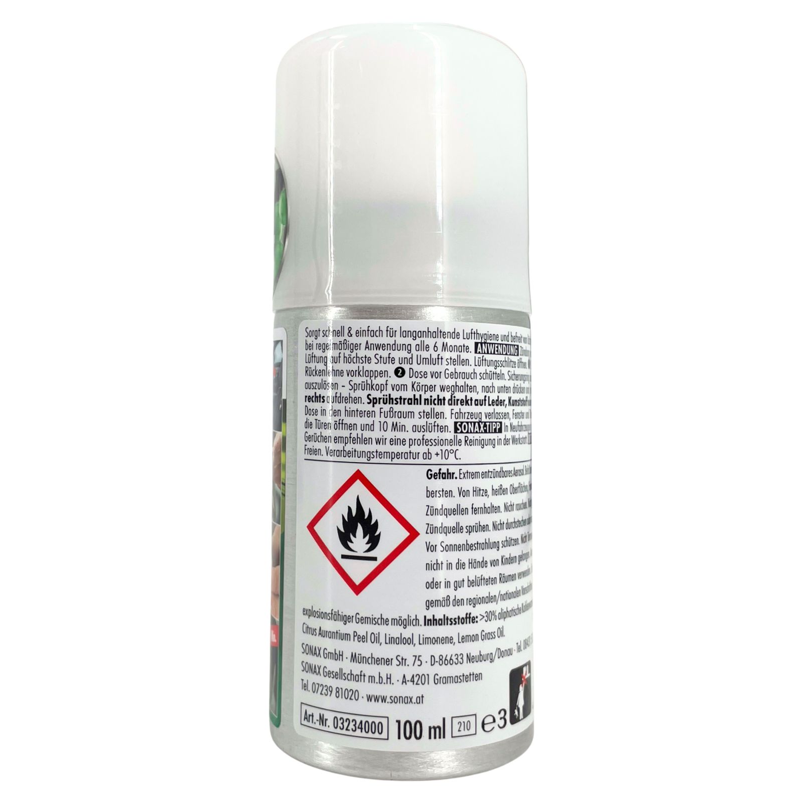 Sonax KlimaPowerCleaner AirAid symbiotisch Green Lemon 100 ml