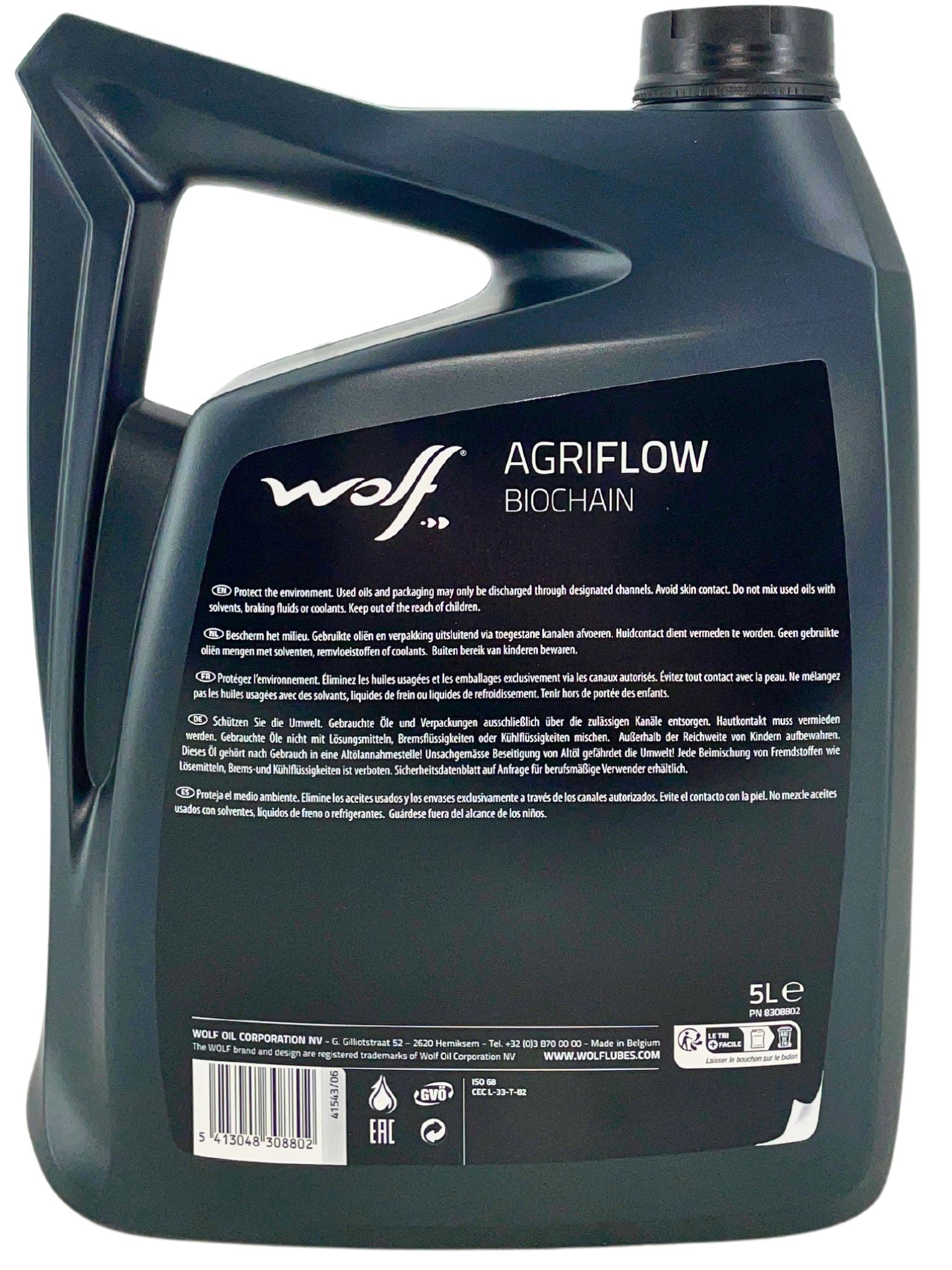 Wolf AgriFlow Biochain Bio Kettenöl 5 Liter