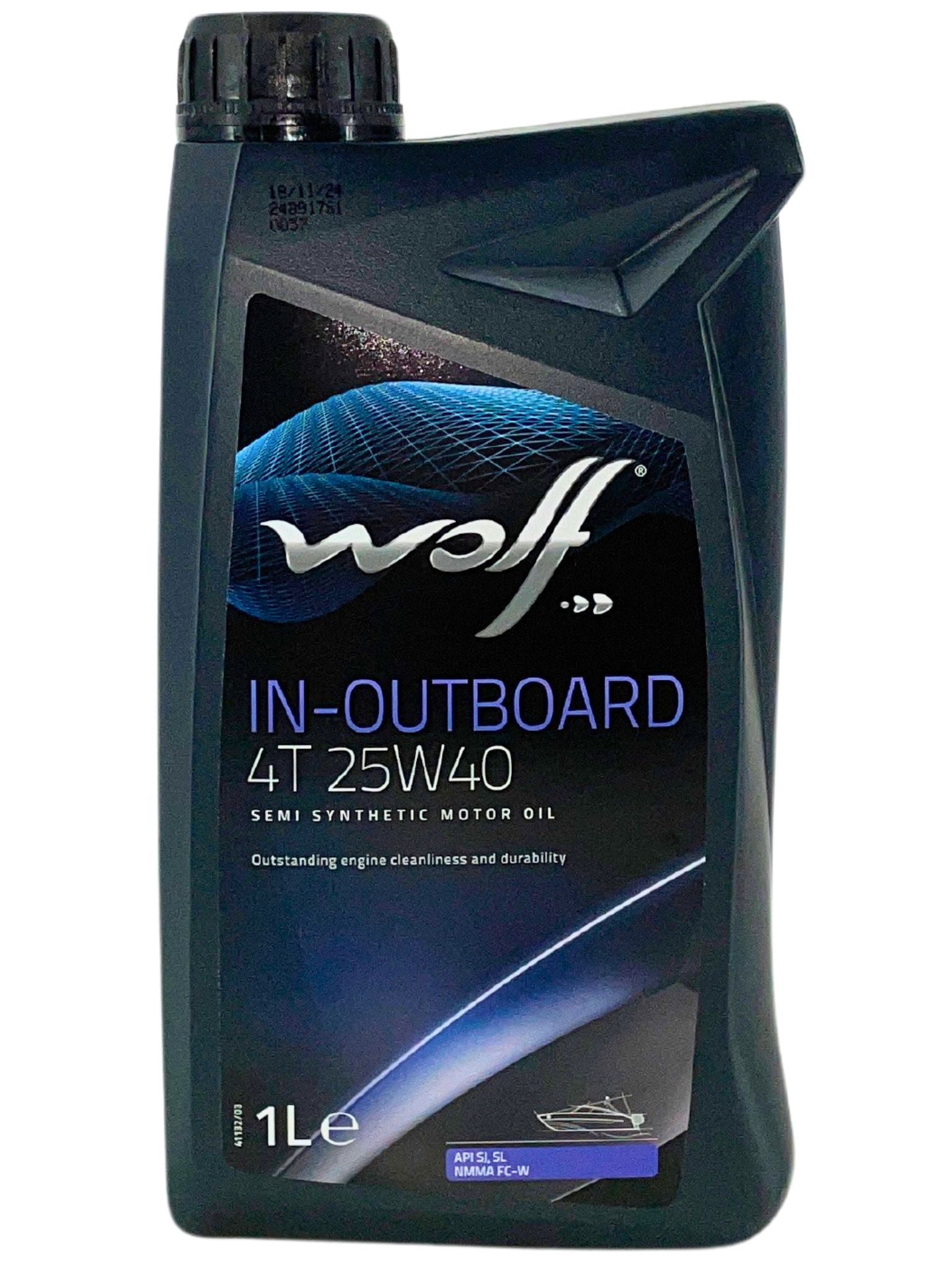 Wolf In-Outboard 4T 25W-40 1 Liter