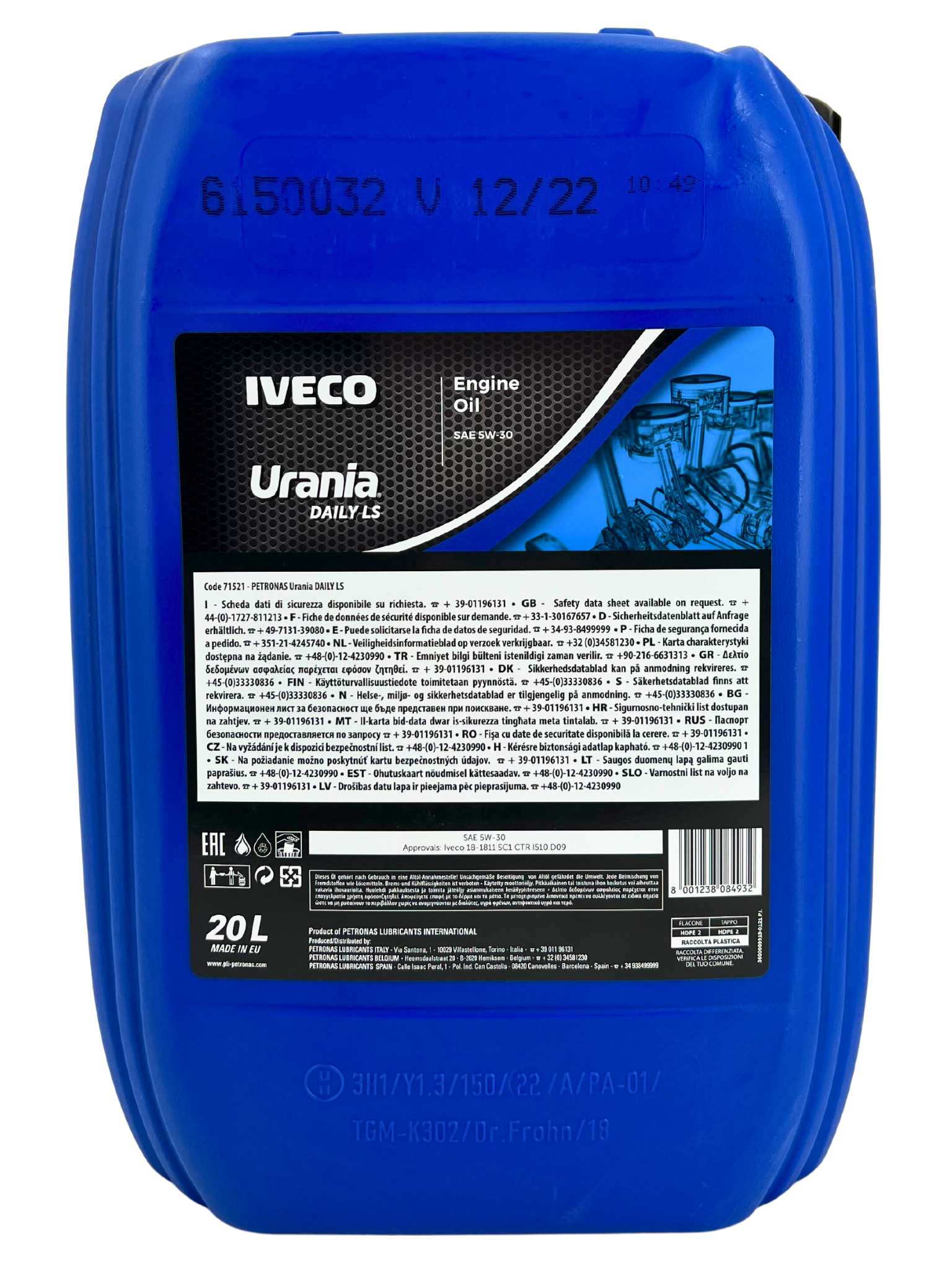 Iveco Urania Daily LS 5W-30 20 Liter