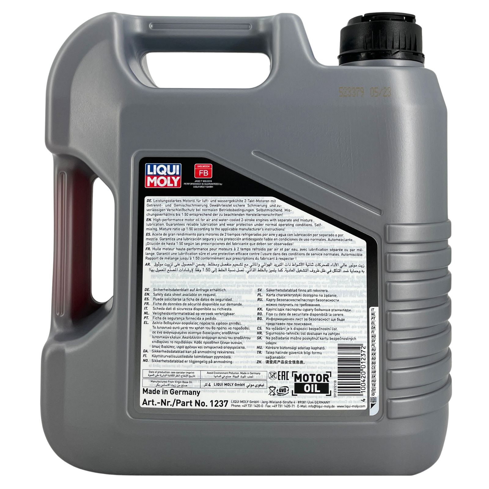Liqui Moly Motorbike 2T Basic Scooter 4 Liter