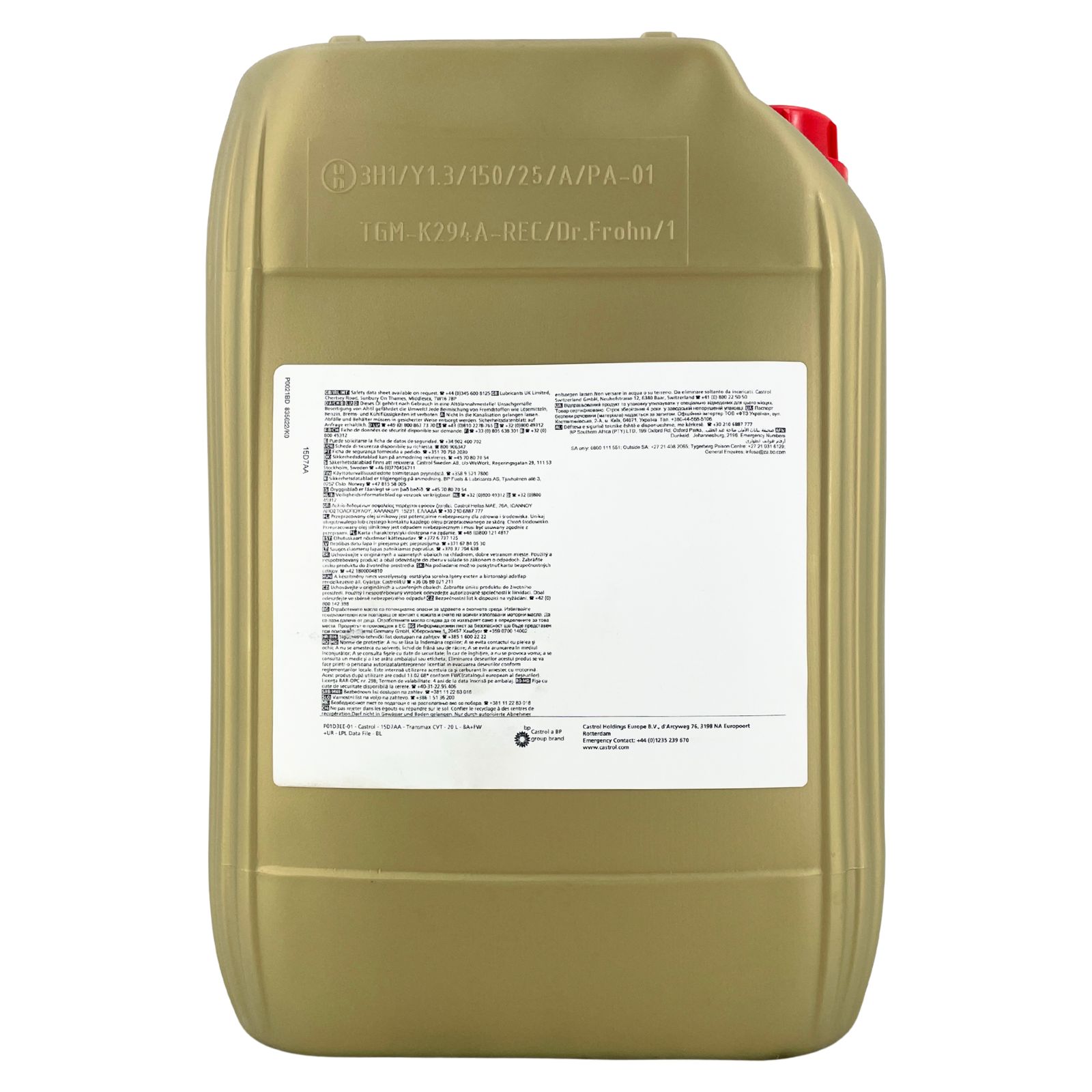 Castrol Transmax CVT 20 Liter