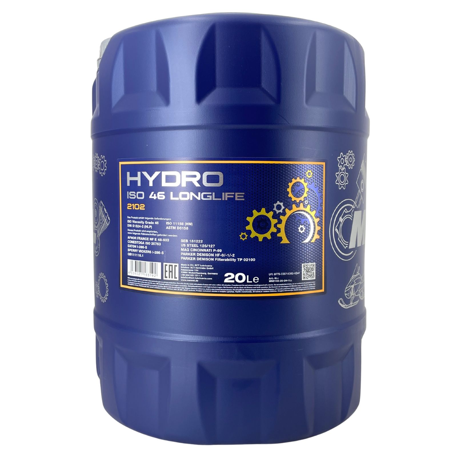 Mannol Hydro ISO 46 Longlife 20 Liter