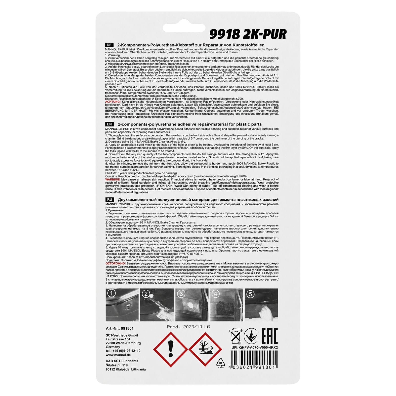 Mannol 2K-PUR Zweikomponentenklebstoff 24 ML