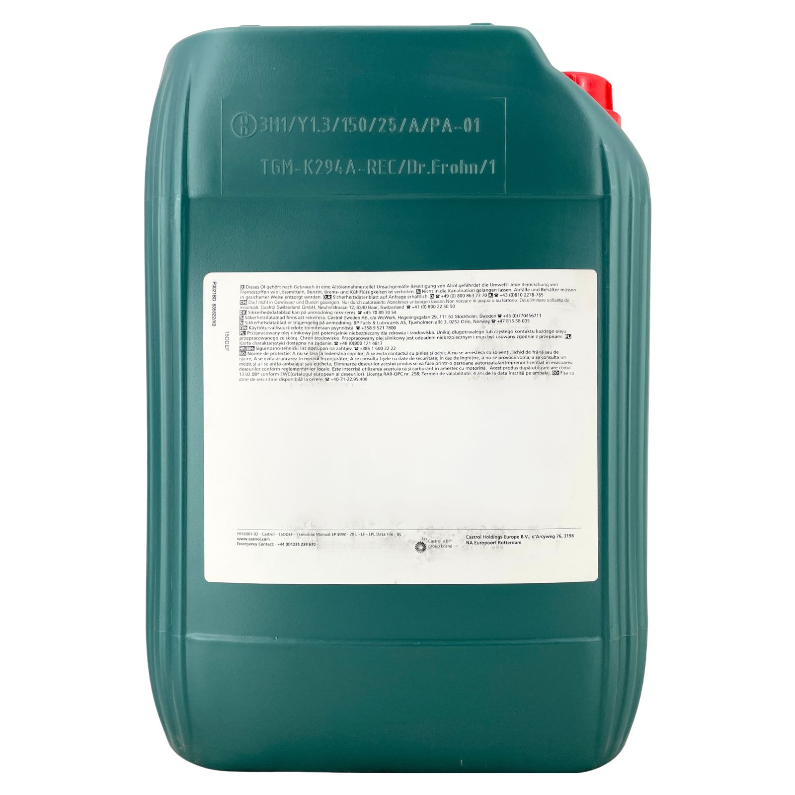 Castrol Transmax Manual EP 80W 20 Liter