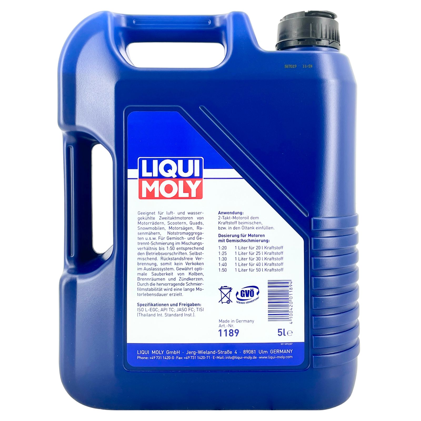 Liqui Moly 2-Takt-Motoroil 5 Liter