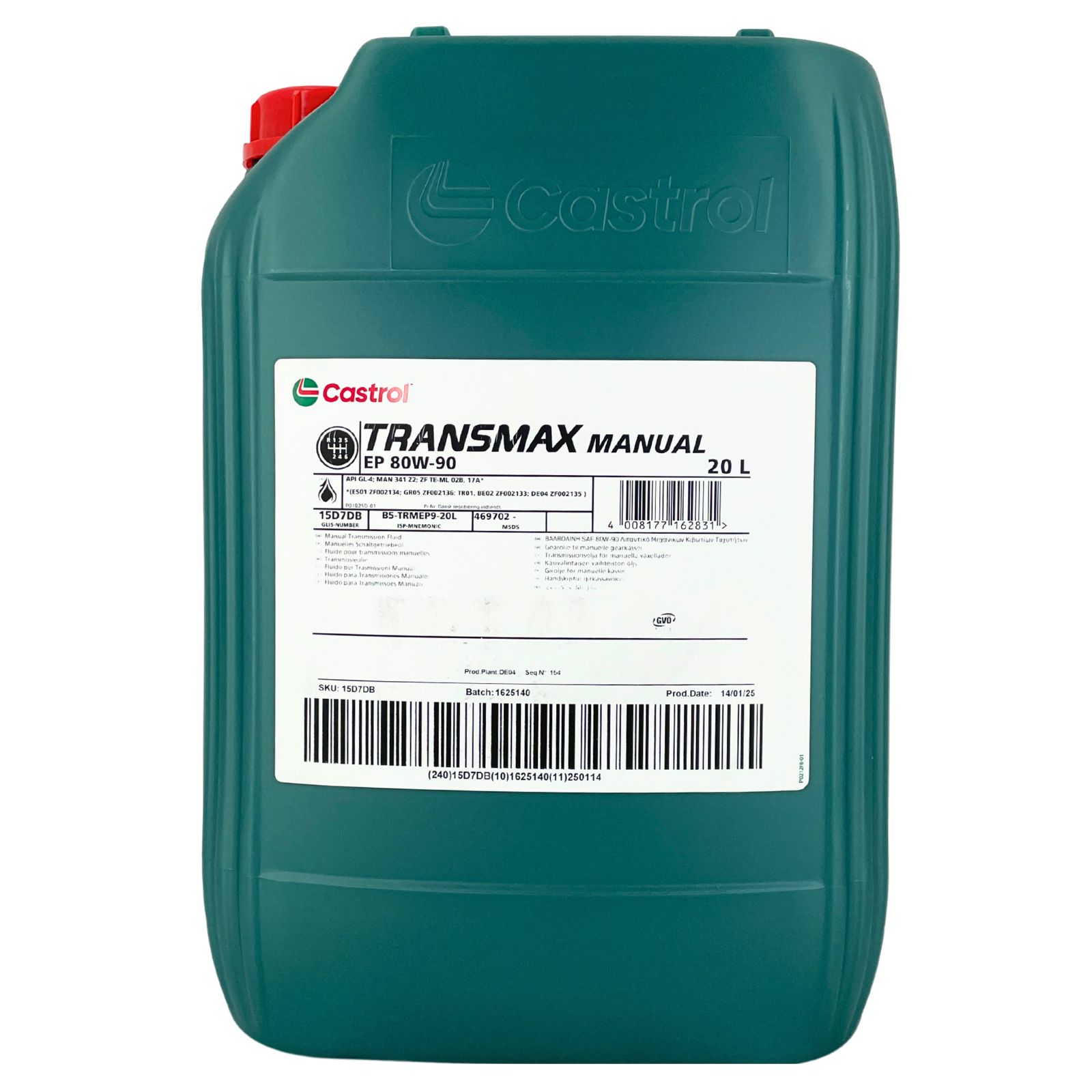 Castrol Transmax Manual EP 80W-90 20 Liter