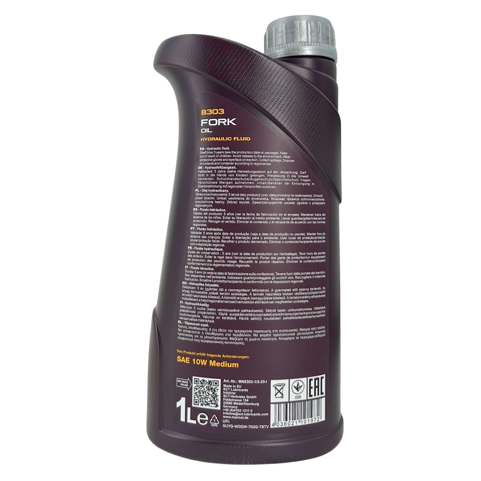 Mannol Fork Oil 10W Motorradgabel Öl 1 Liter