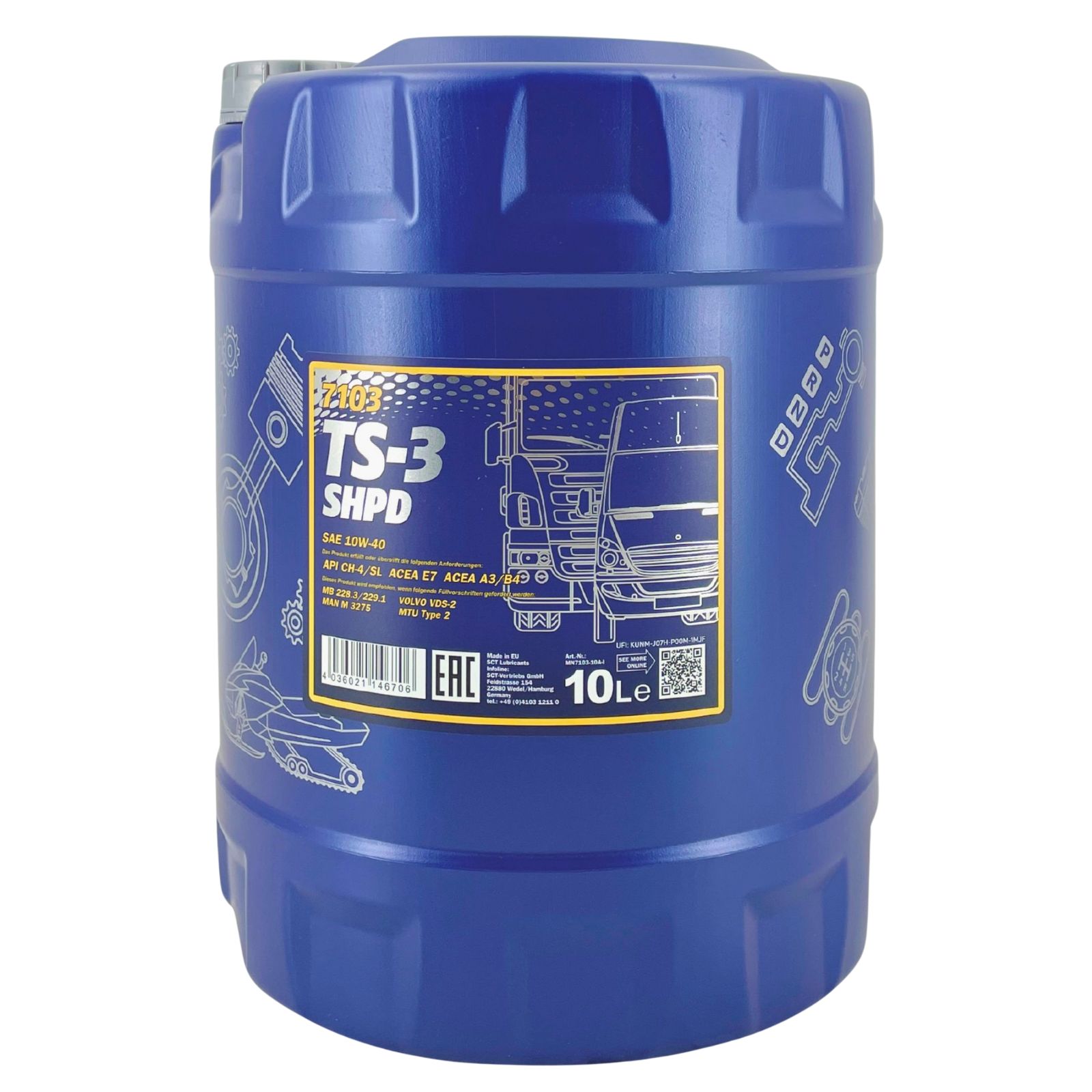 Mannol TS-3 SHPD 10W-40 10 Liter