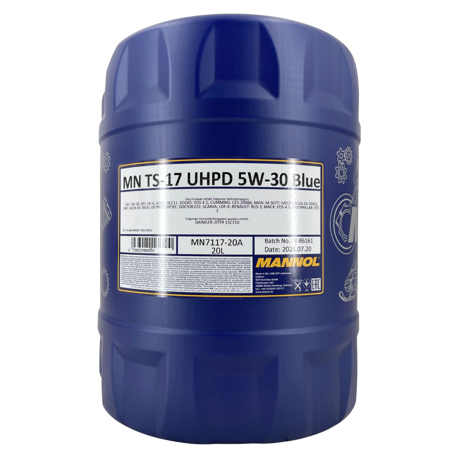 Mannol TS-17 UHPD 5W-30 Blue 20 Liter