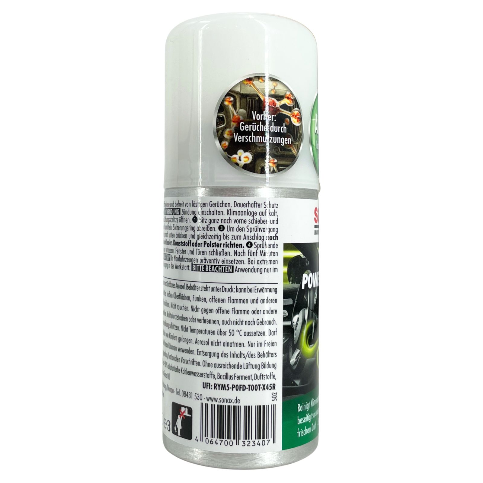 Sonax KlimaPowerCleaner AirAid symbiotisch Green Lemon 100 ml
