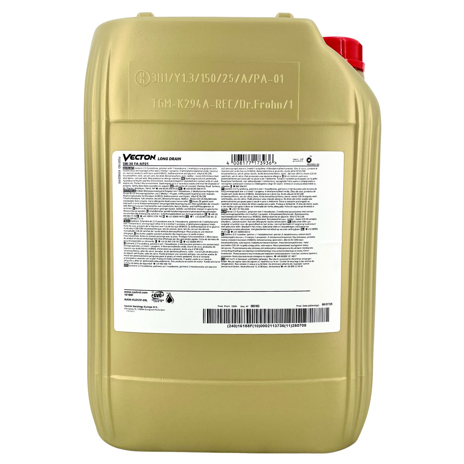 Castrol Vecton Long Drain 5W-30 FA-4/F01 20 Liter