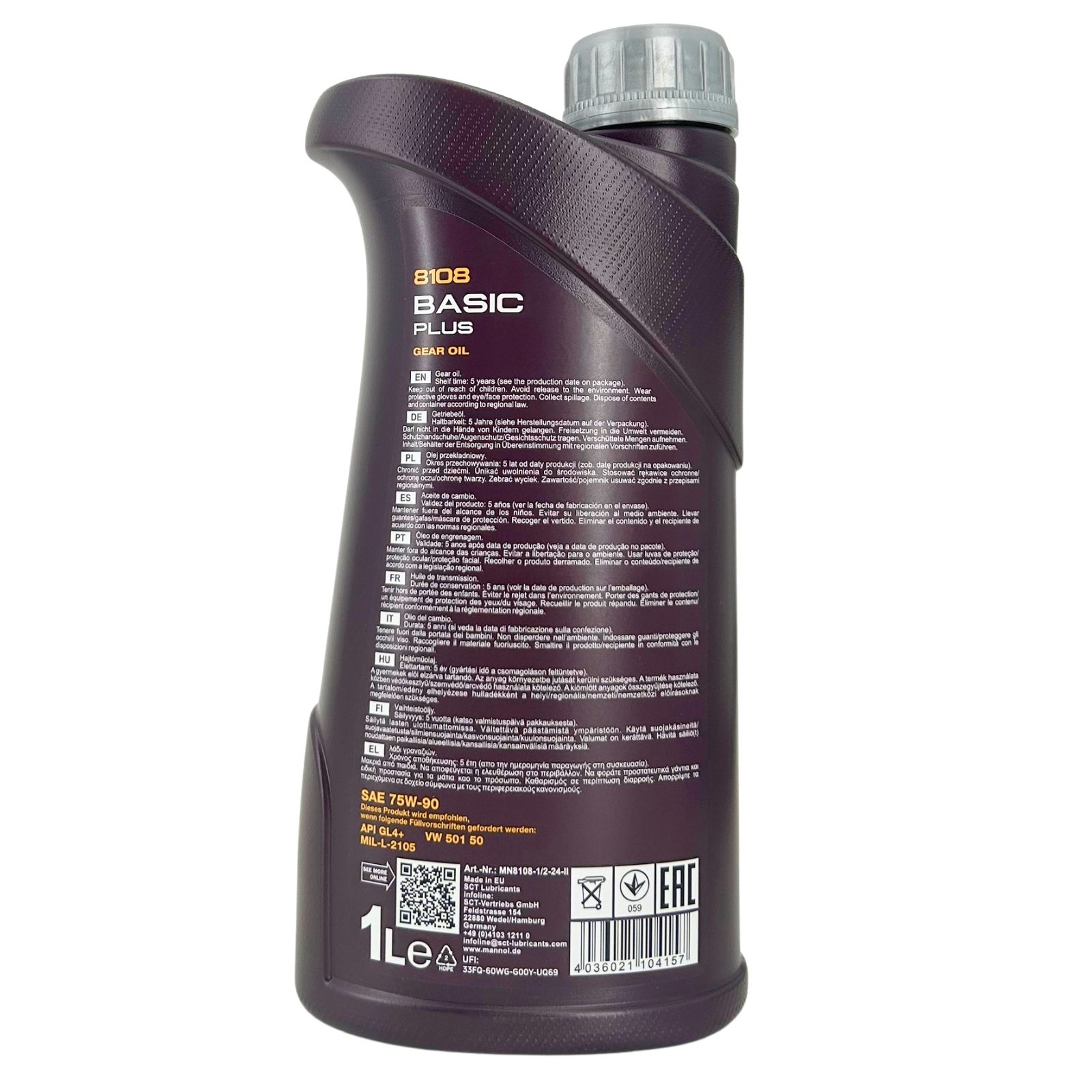 Mannol Basic Plus 75W-90 GL-4+ 1 Liter