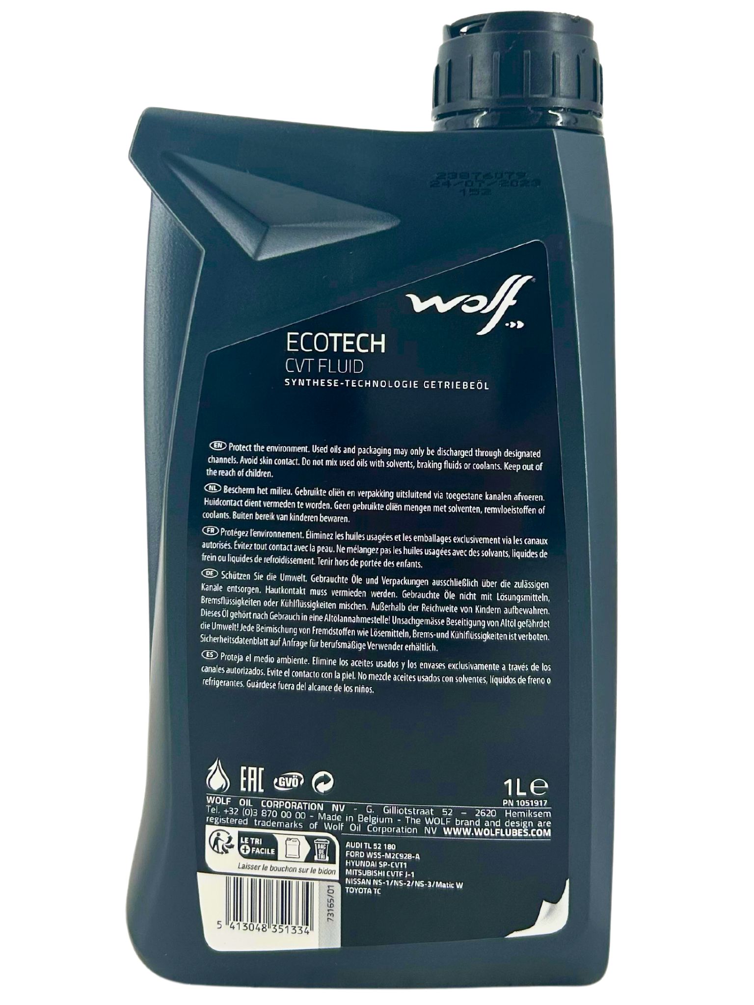Wolf EcoTech CVT Fluid Getriebeöl 1 Liter