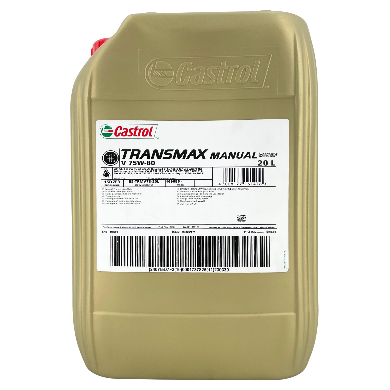 Castrol Transmax Manual V 75W-80 20 Liter