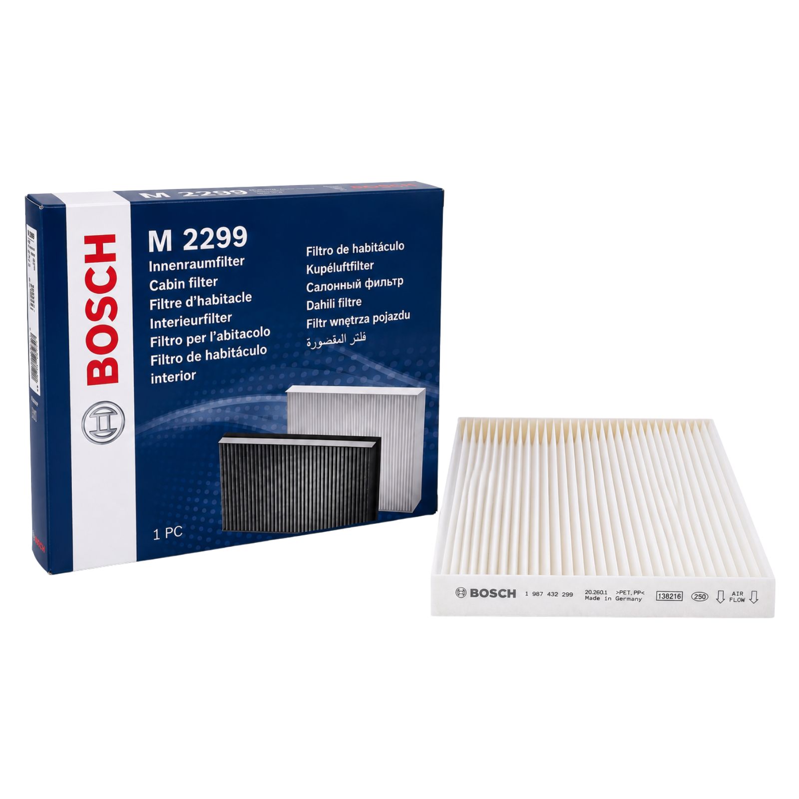 Bosch Innenraumluftfilter M2299 - 1 987 432 299