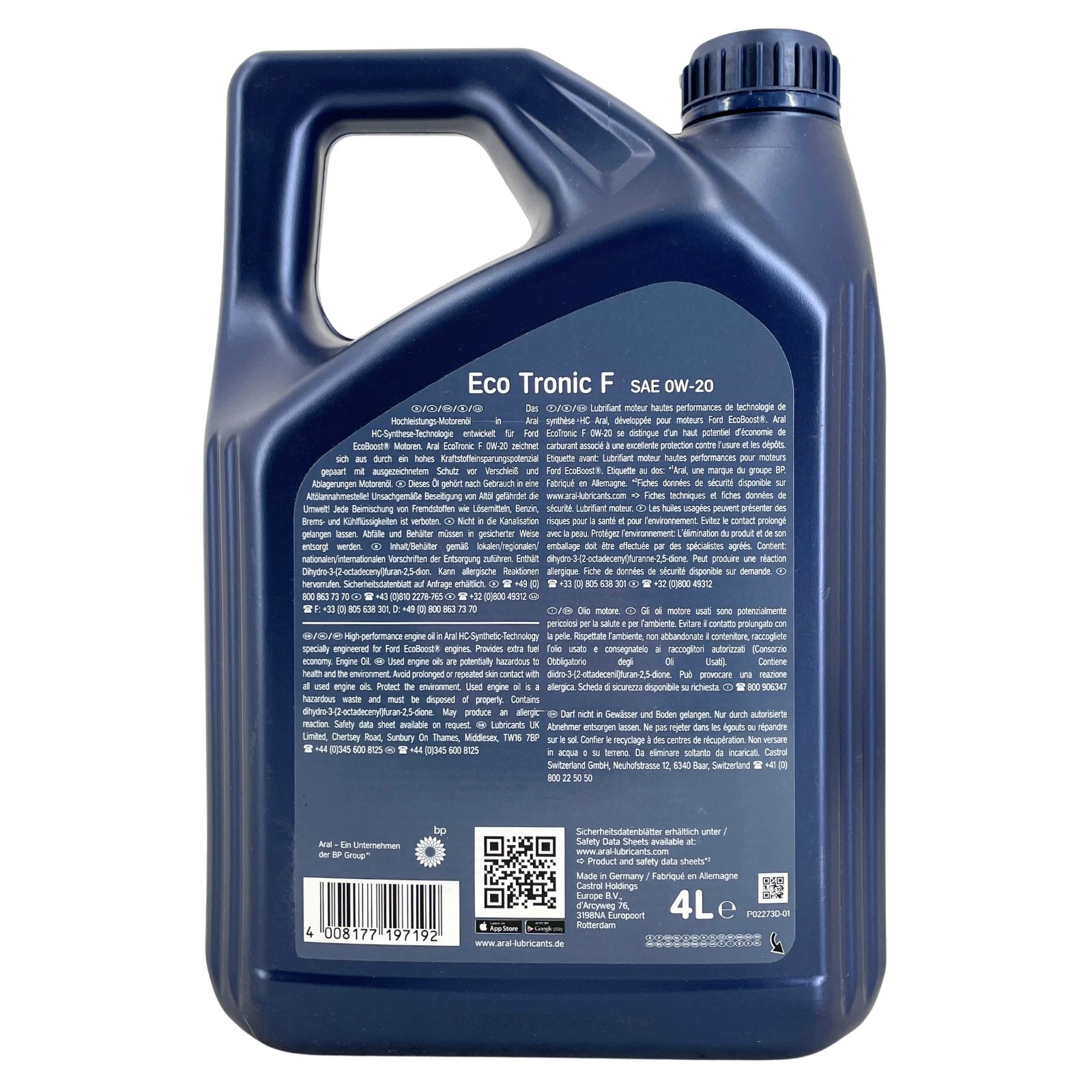 Aral EcoTronic F 0W-20 4+4 Liter