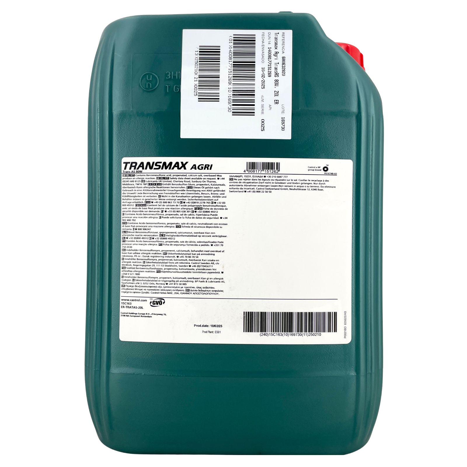 Castrol Transmax Agri Trans AS 80W 20 Liter