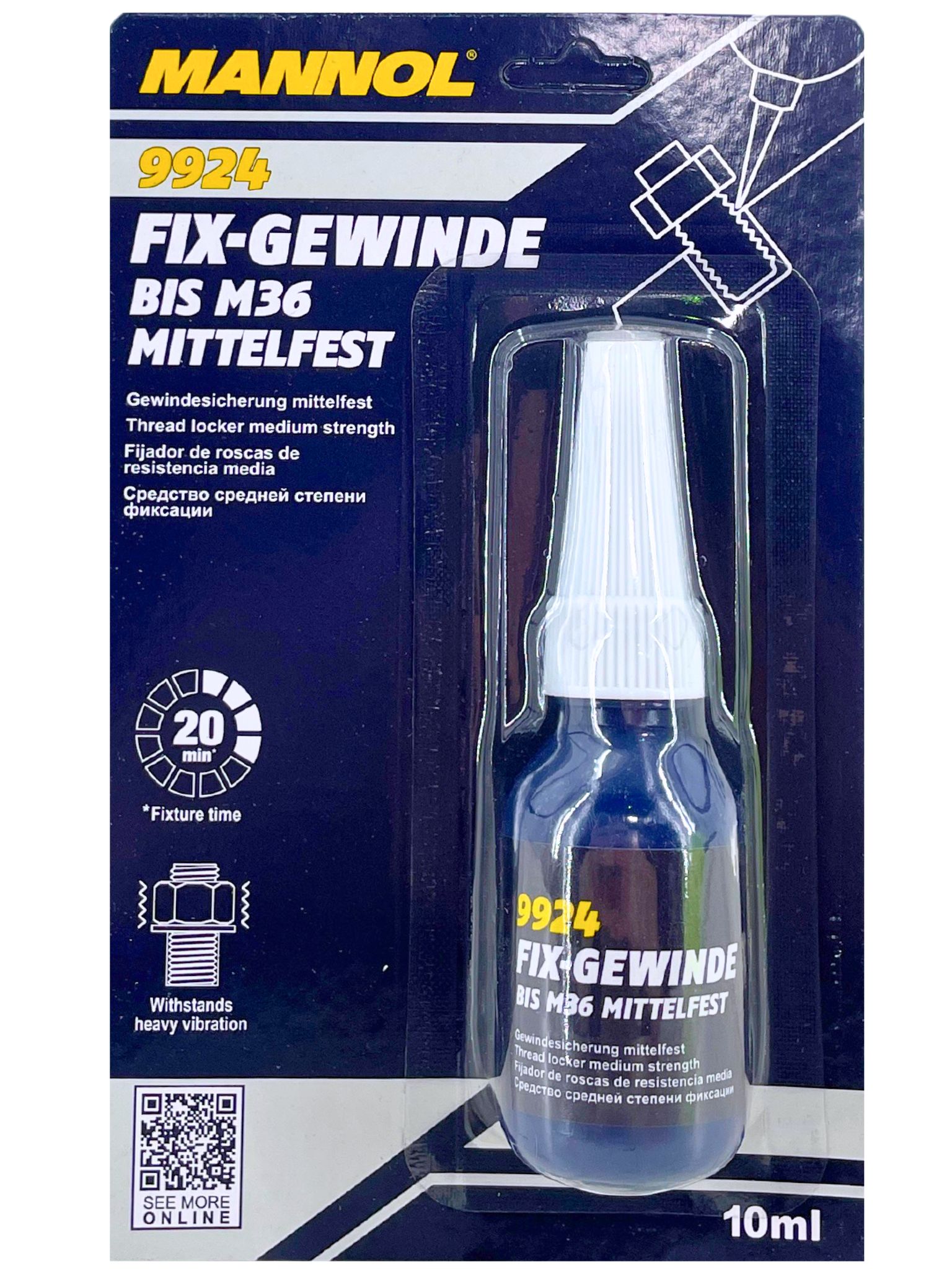 Mannol Fix-Gewinde bis M36 Mittelfest 10 ML