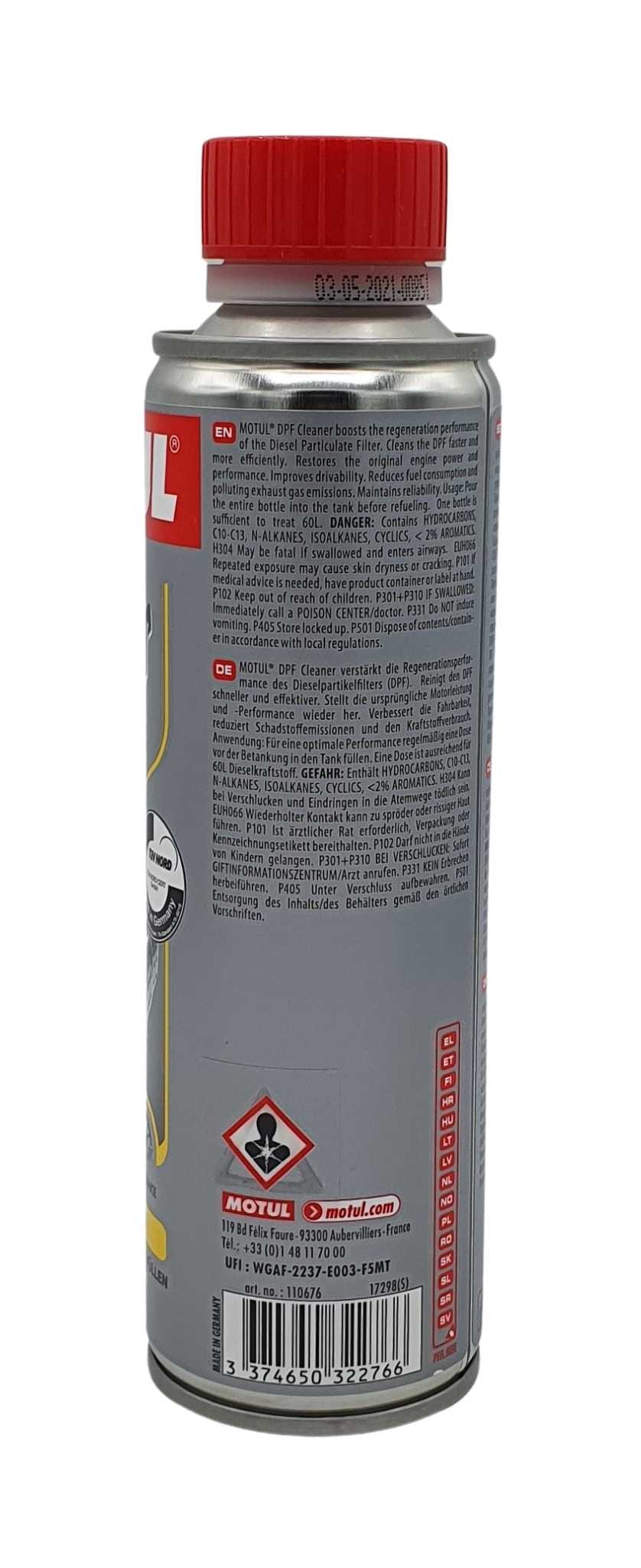 Motul DPF Reiniger Dieselpartikelfilter Reiniger 300 ML