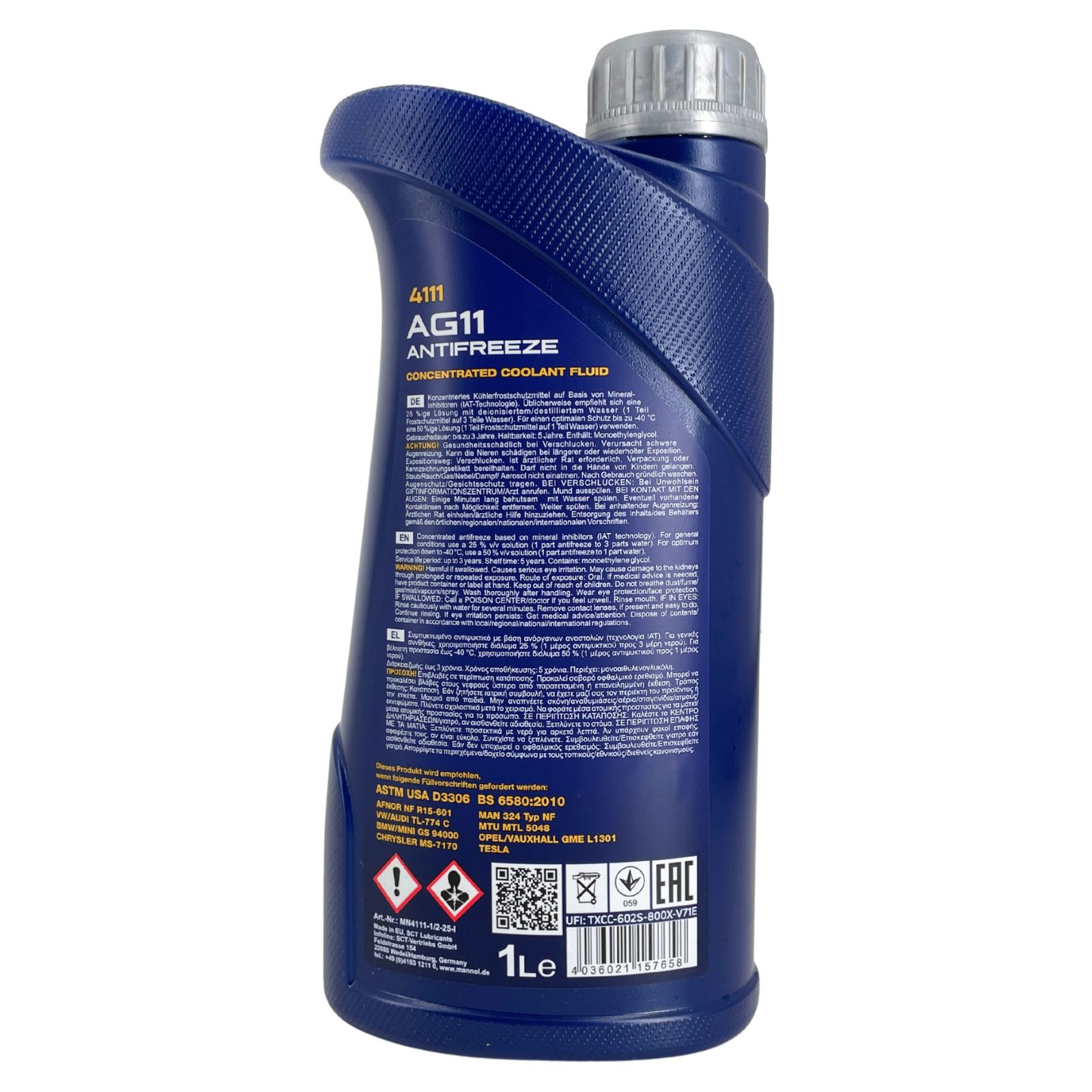 Mannol Antifreeze AG11 Frostschutz Konzentrat 1 Liter