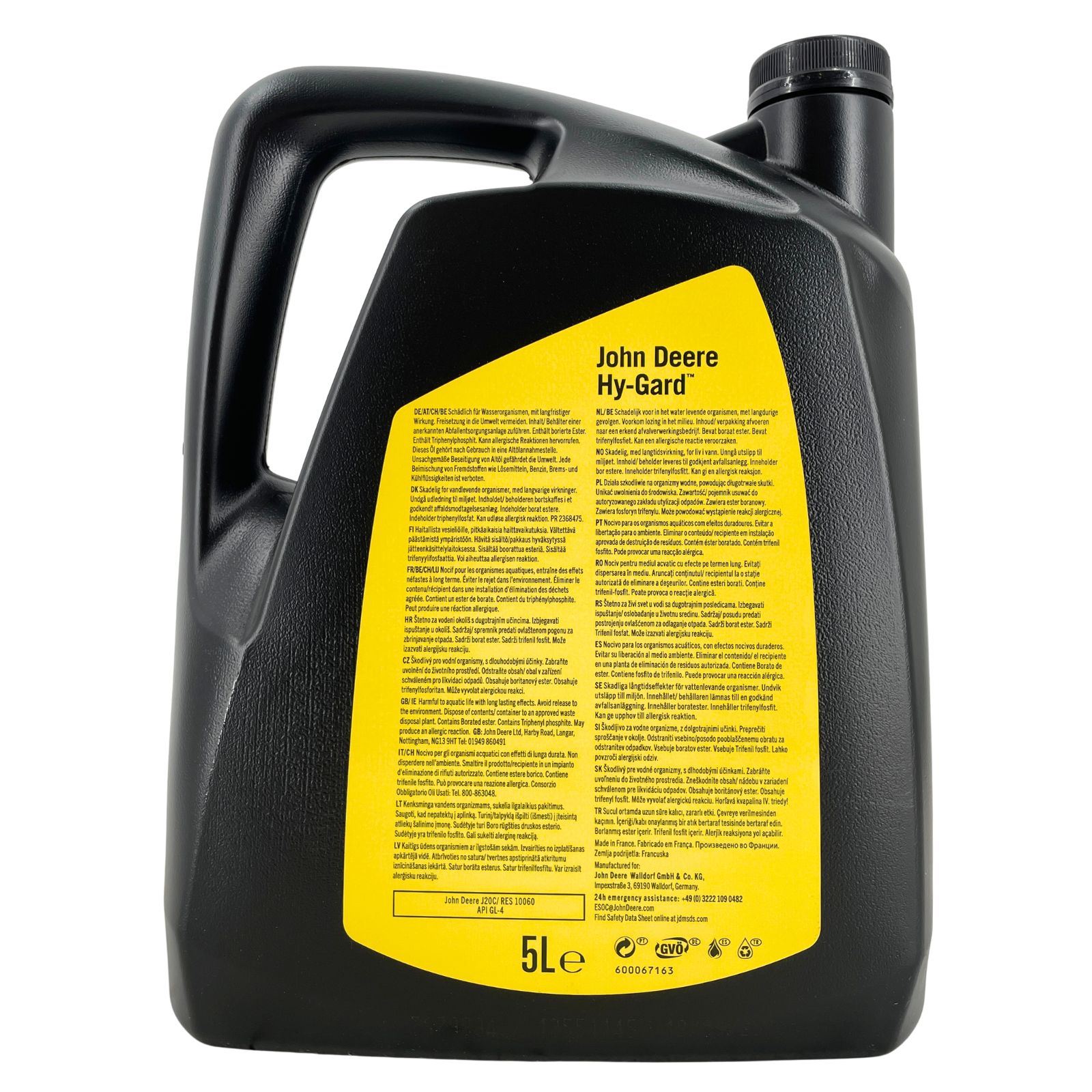 John Deere Hy-Gard Getriebeöl und Hydrauliköl 5 Liter