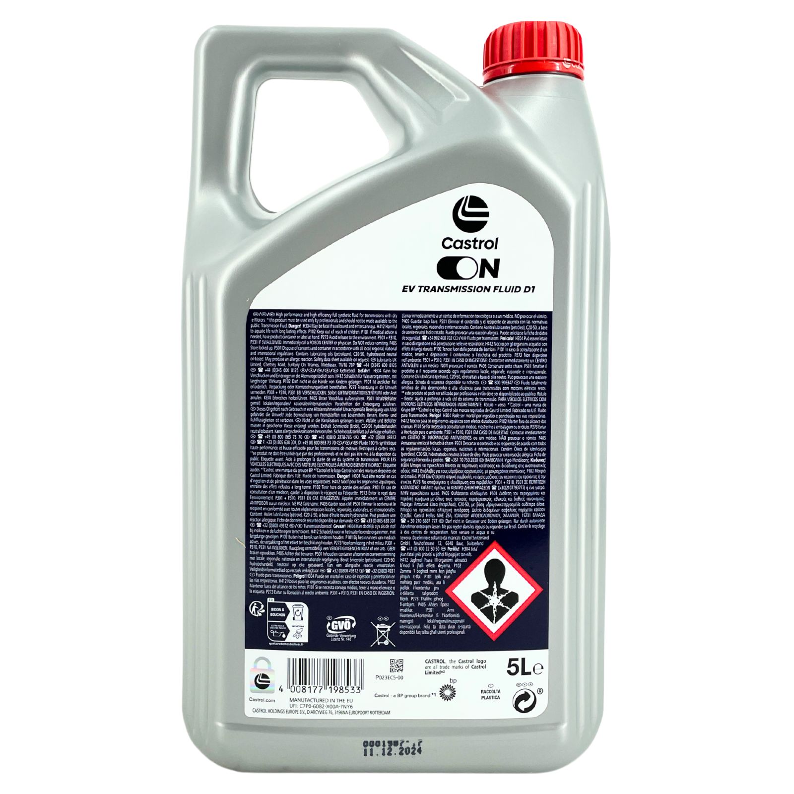 Castrol ON EV Transmission Fluid D1 5 Liter