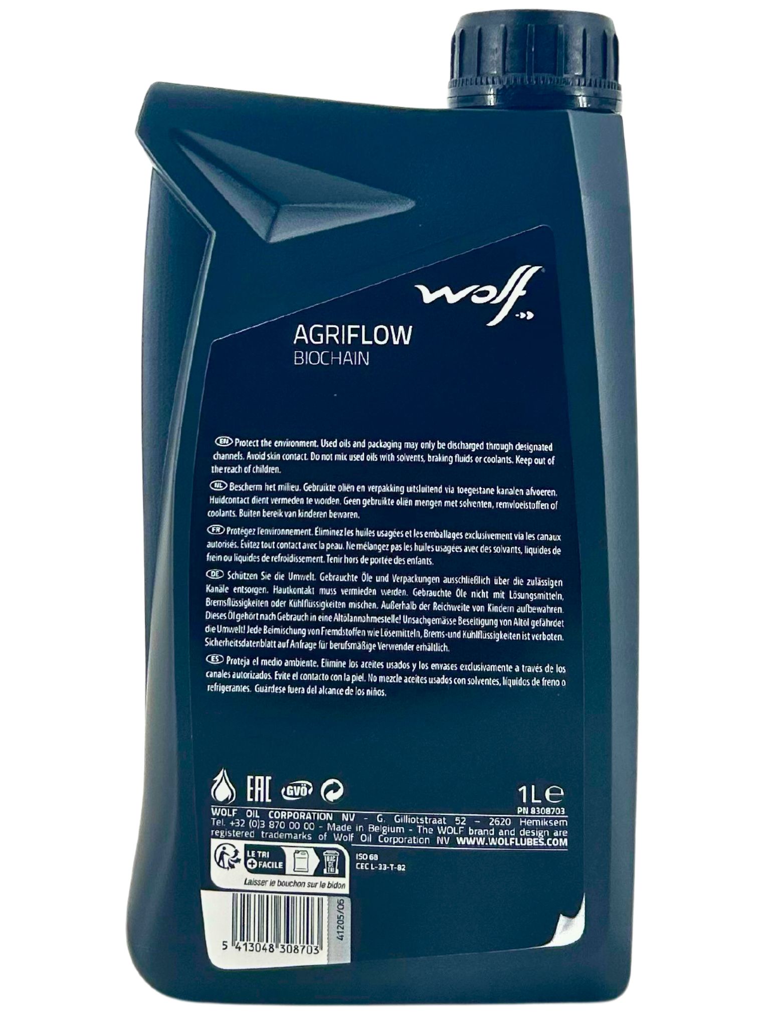 Wolf AgriFlow Biochain Bio Kettenöl 1 Liter