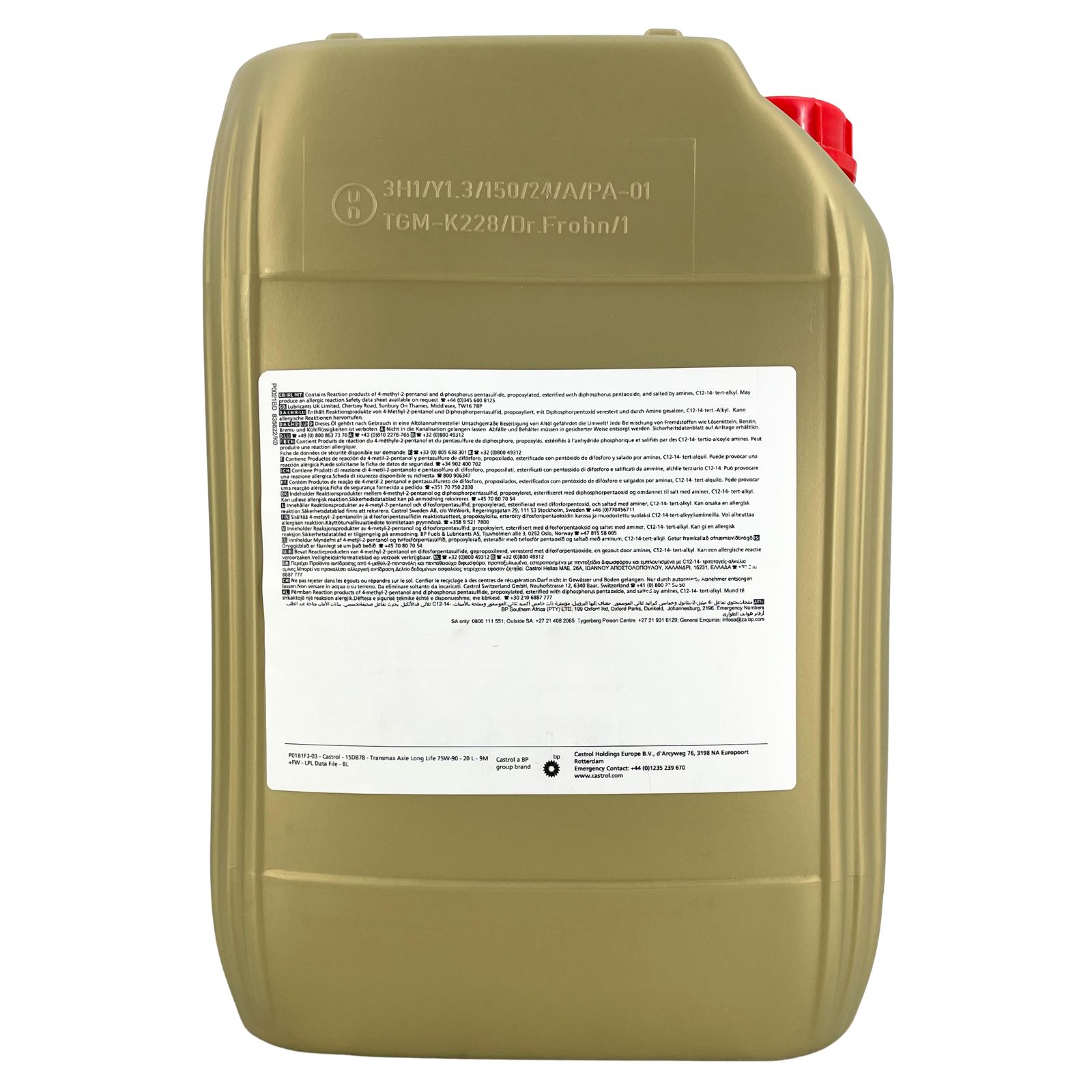 Castrol Transmax Axle Long Life 75W-90 20 Liter