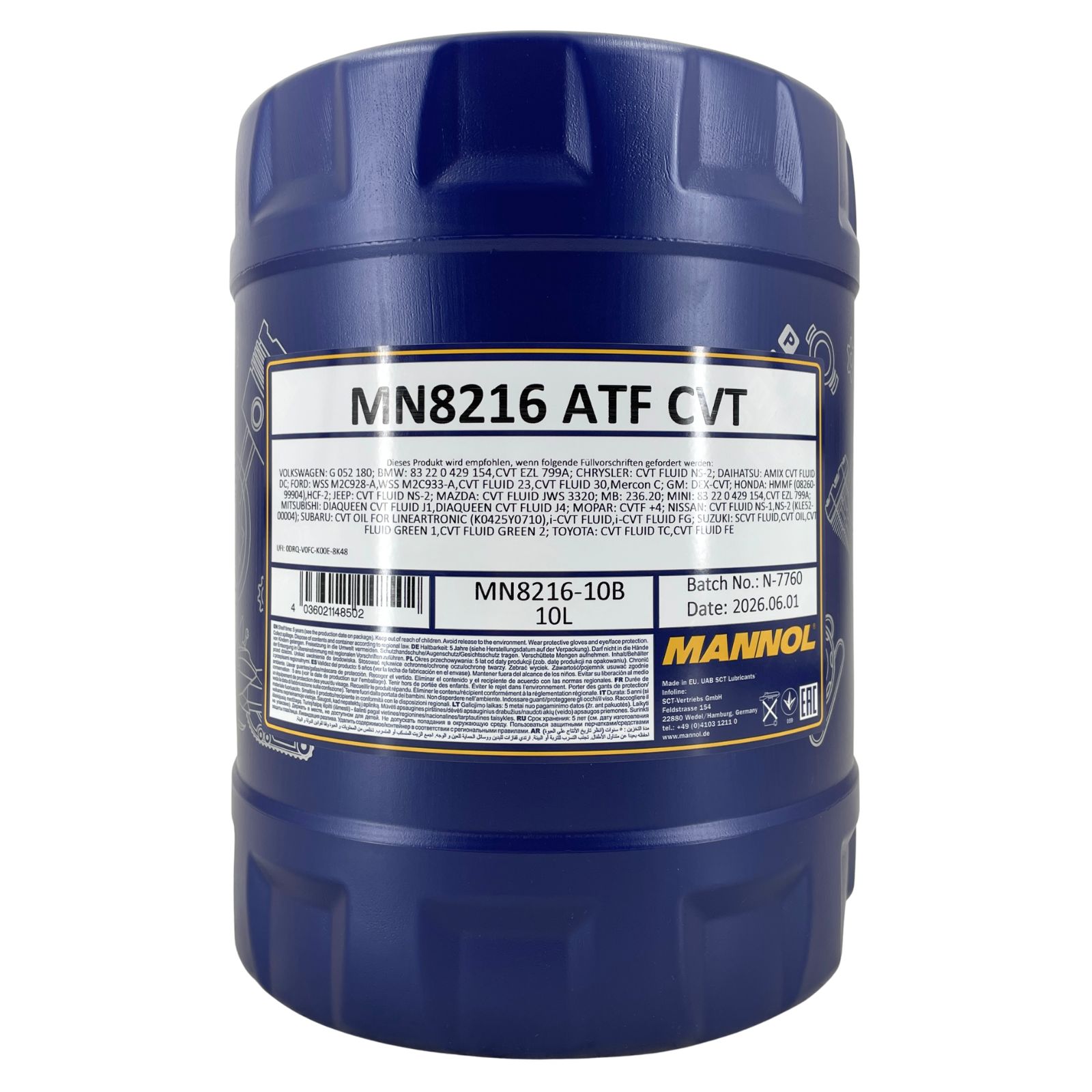 Mannol ATF CVT Getriebeöl 10 Liter