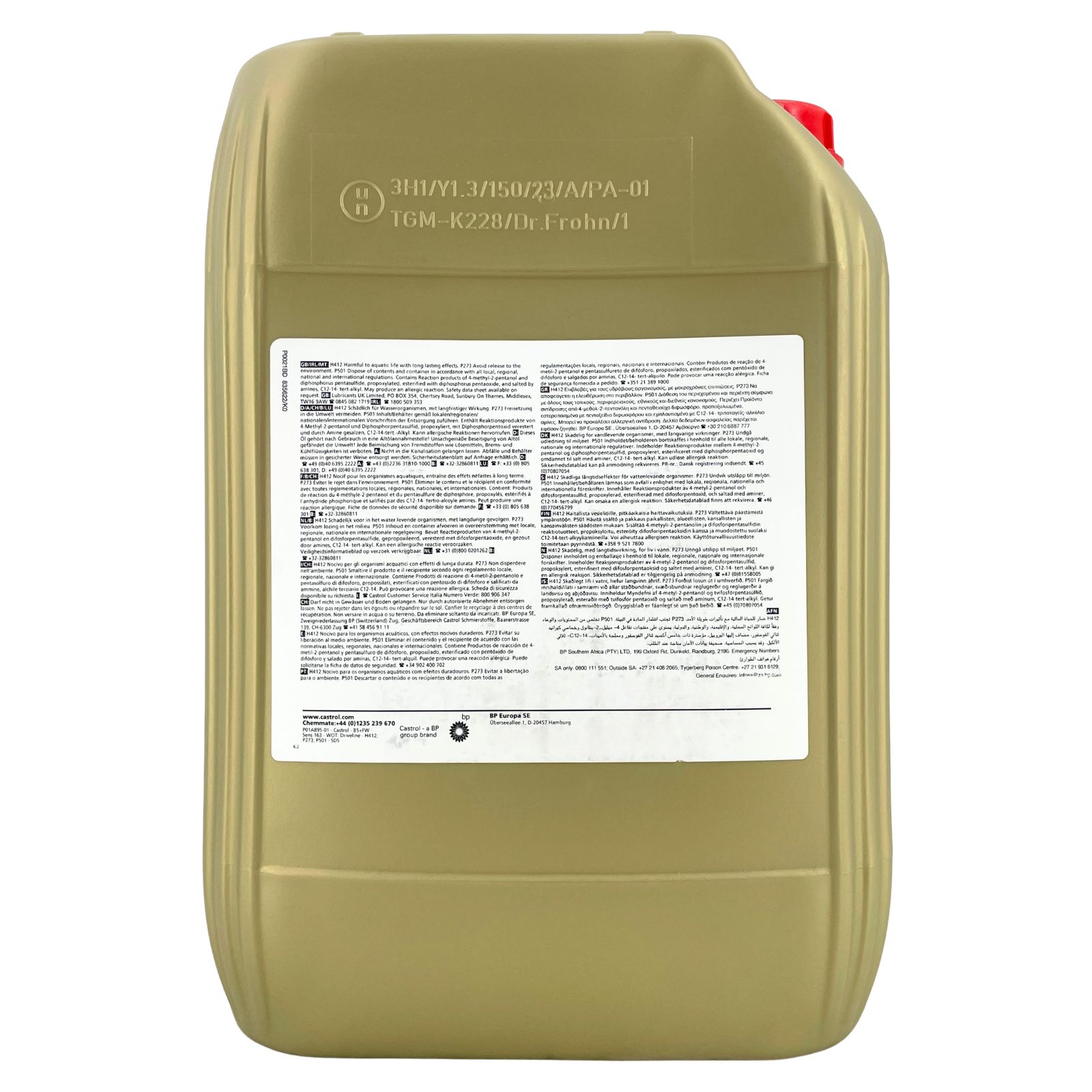 Castrol Transmax Manual V 75W-80 20 Liter