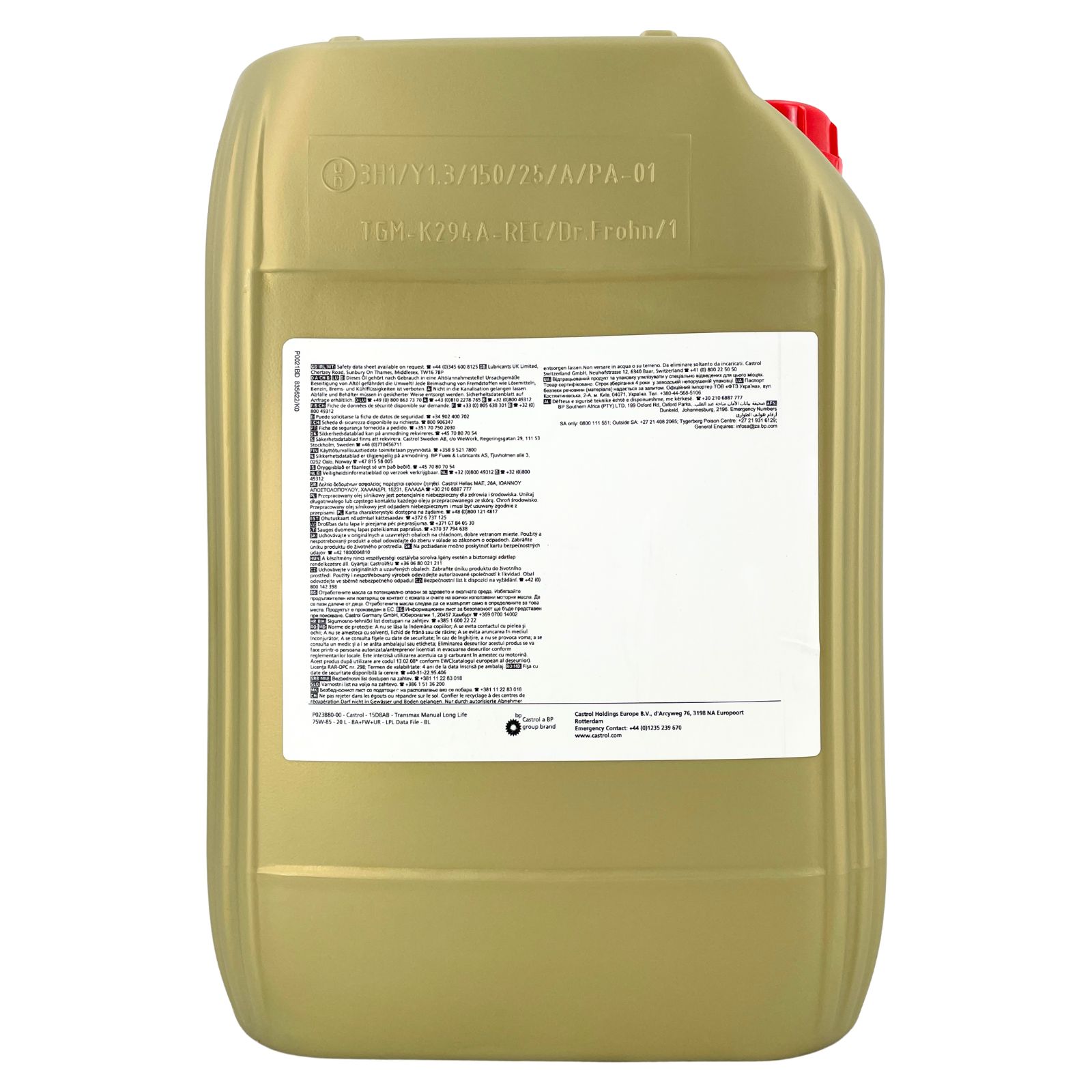 Castrol Transmax Manual Longlife 75W-85 20 Liter