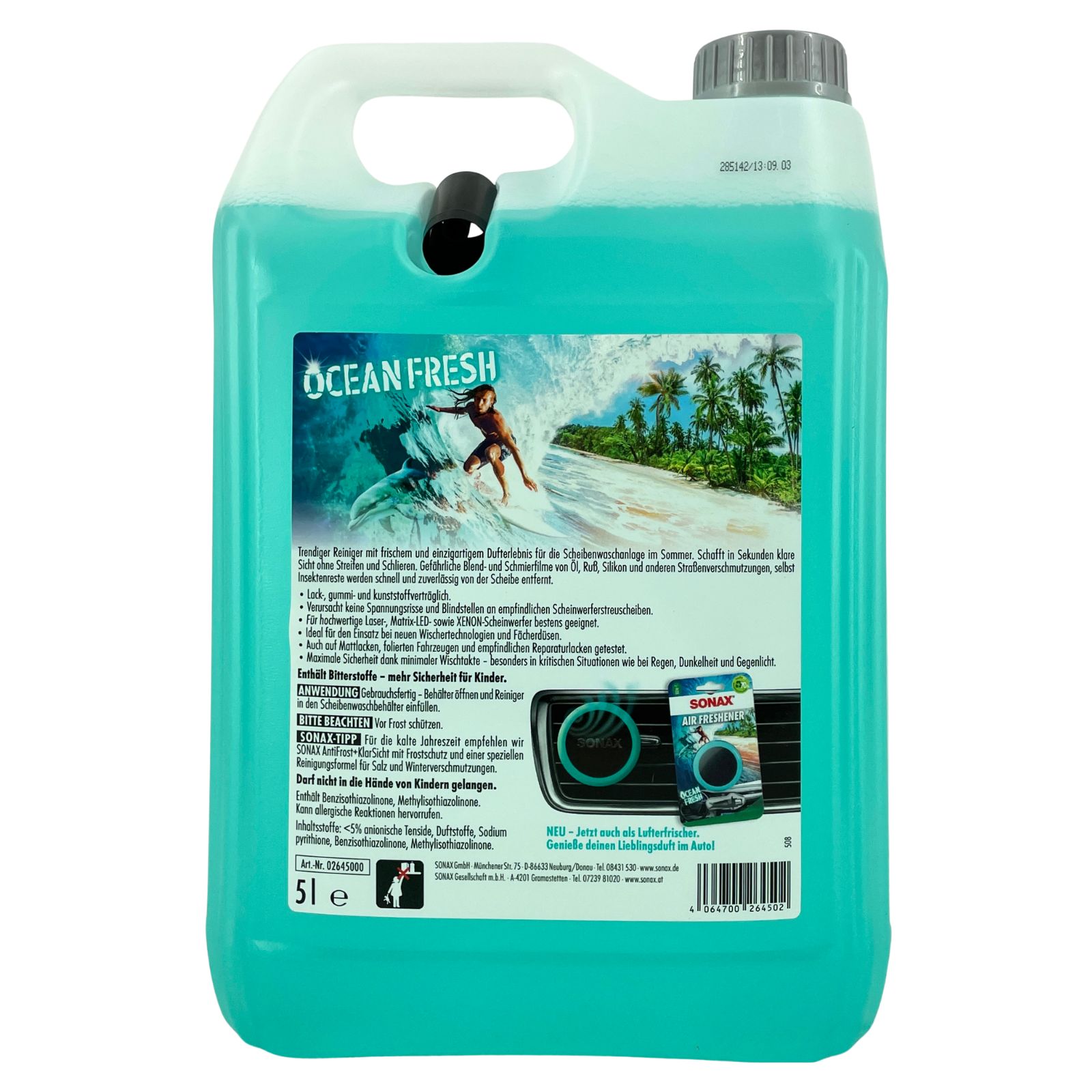 Sonax ScheibenReiniger gebrauchsfertig Ocean-fresh 5 Liter