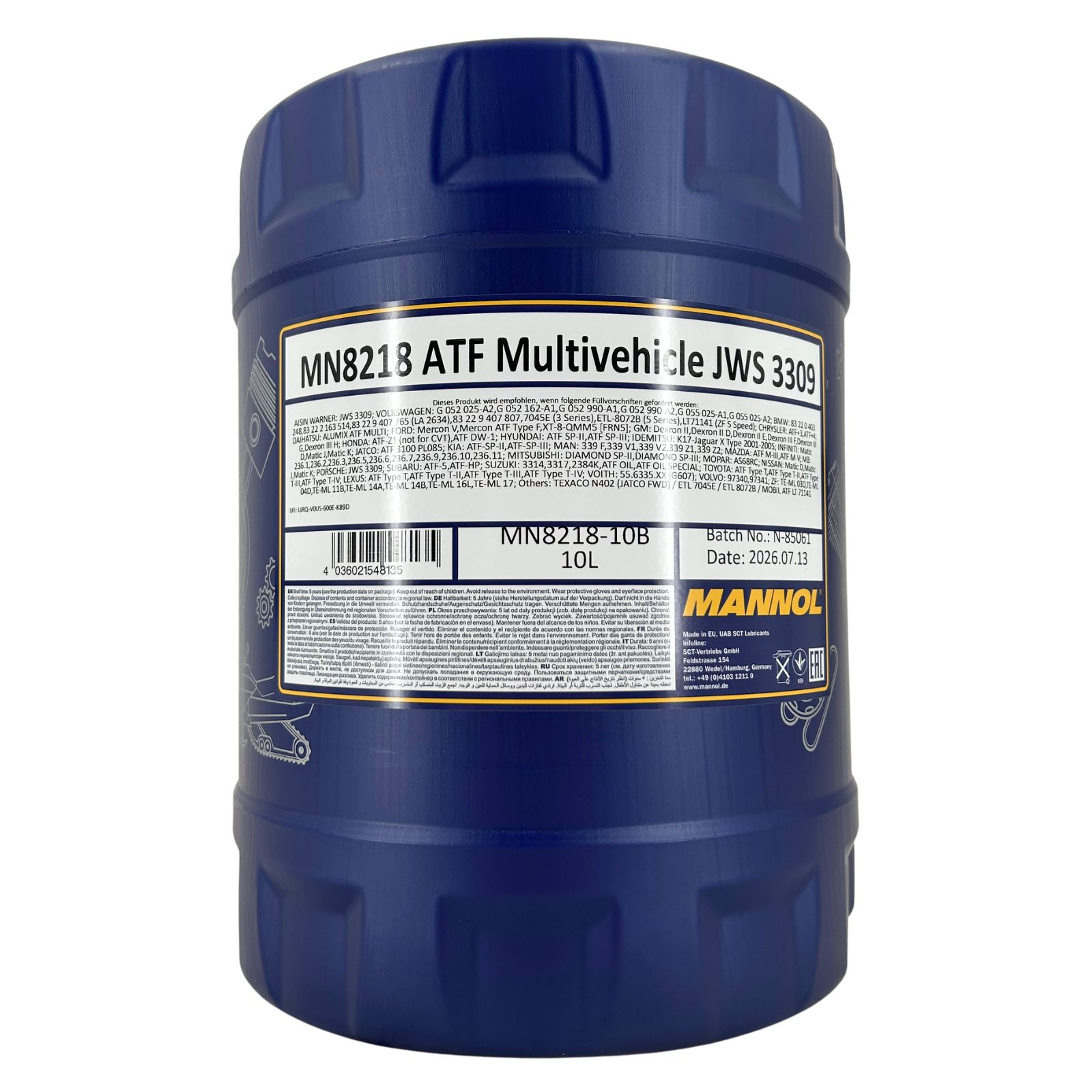 Mannol ATF Multivehicle JWS 3309 Getriebeöl 10 Liter