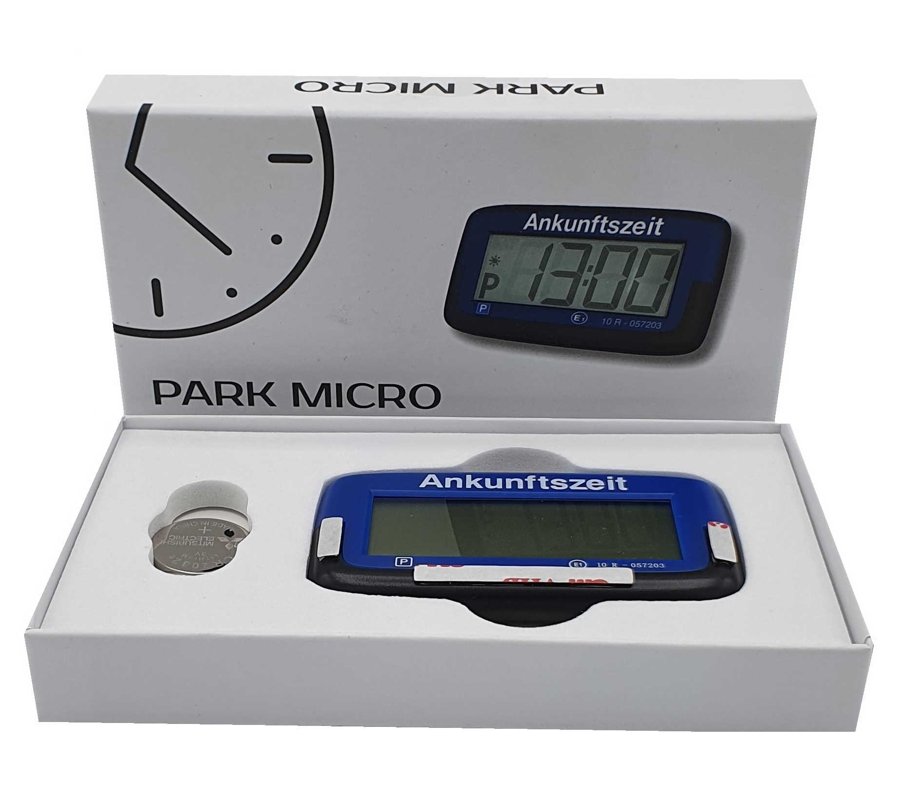 Needit Park Micro blau elektronische Parkscheibe mit Zulassung - DE