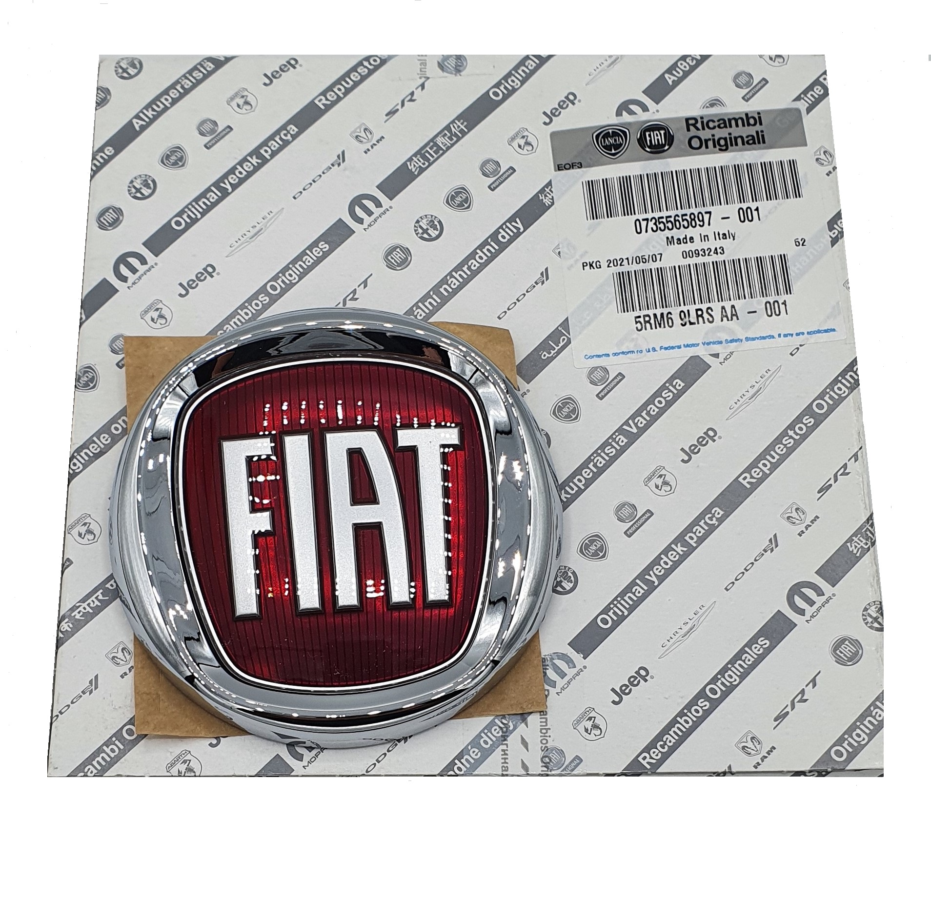 Original Fiat Emblem hinten Heckklappe Abarth 735565897 500 (312) Punto (188)
