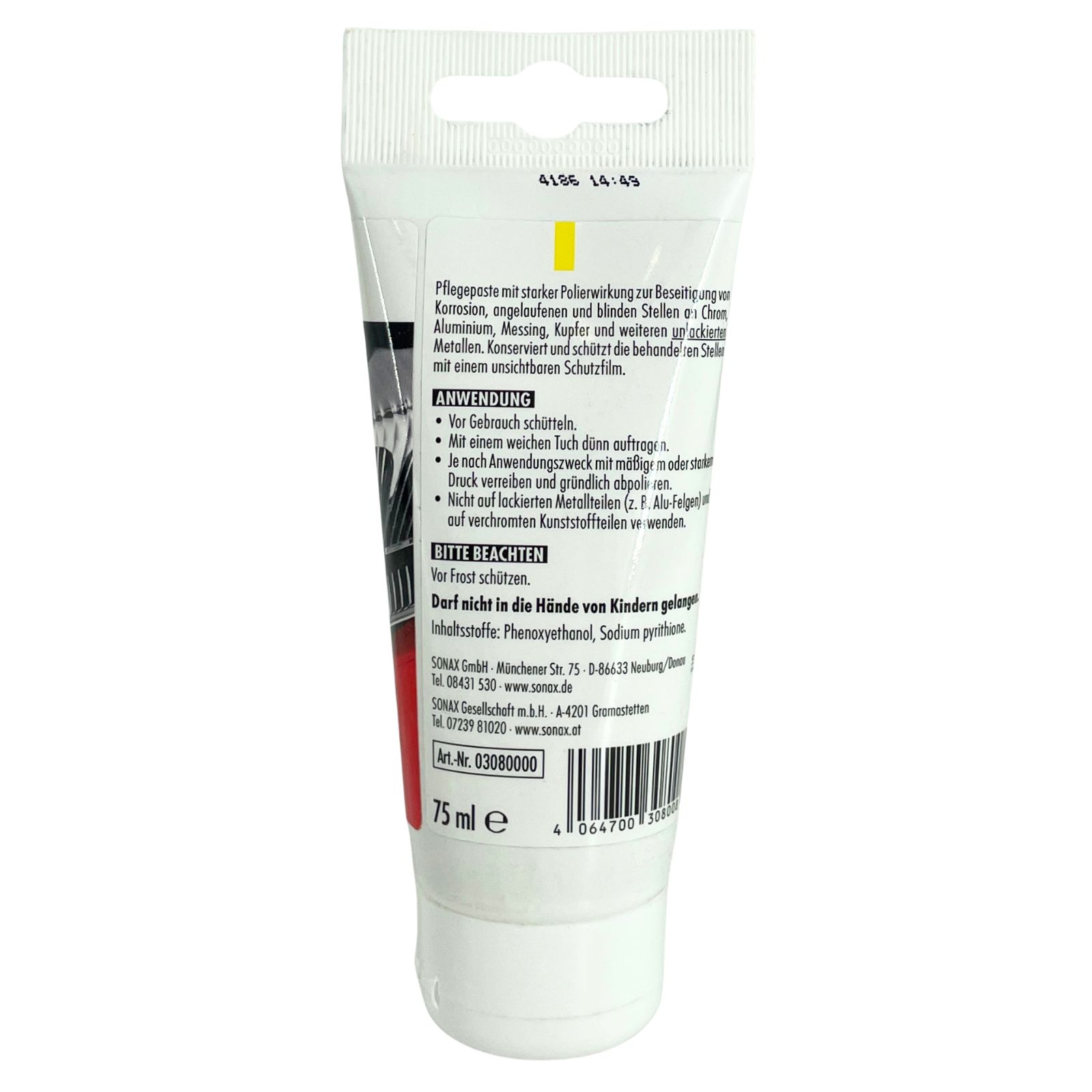 Sonax Chrom & Alupaste 75 ml