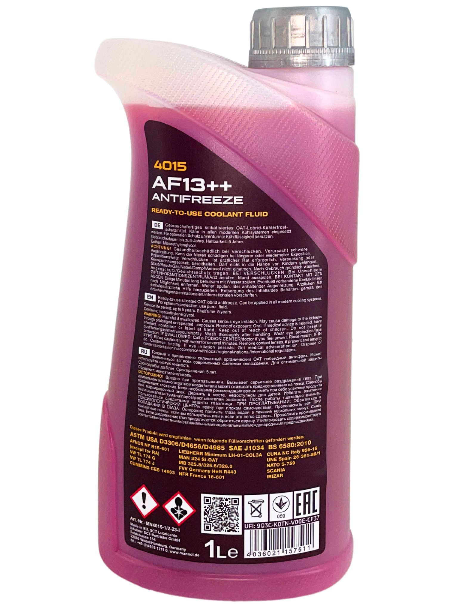 Mannol Antifreeze Kühlerfrostschutz AF13++ (-40 °C) 1 Liter
