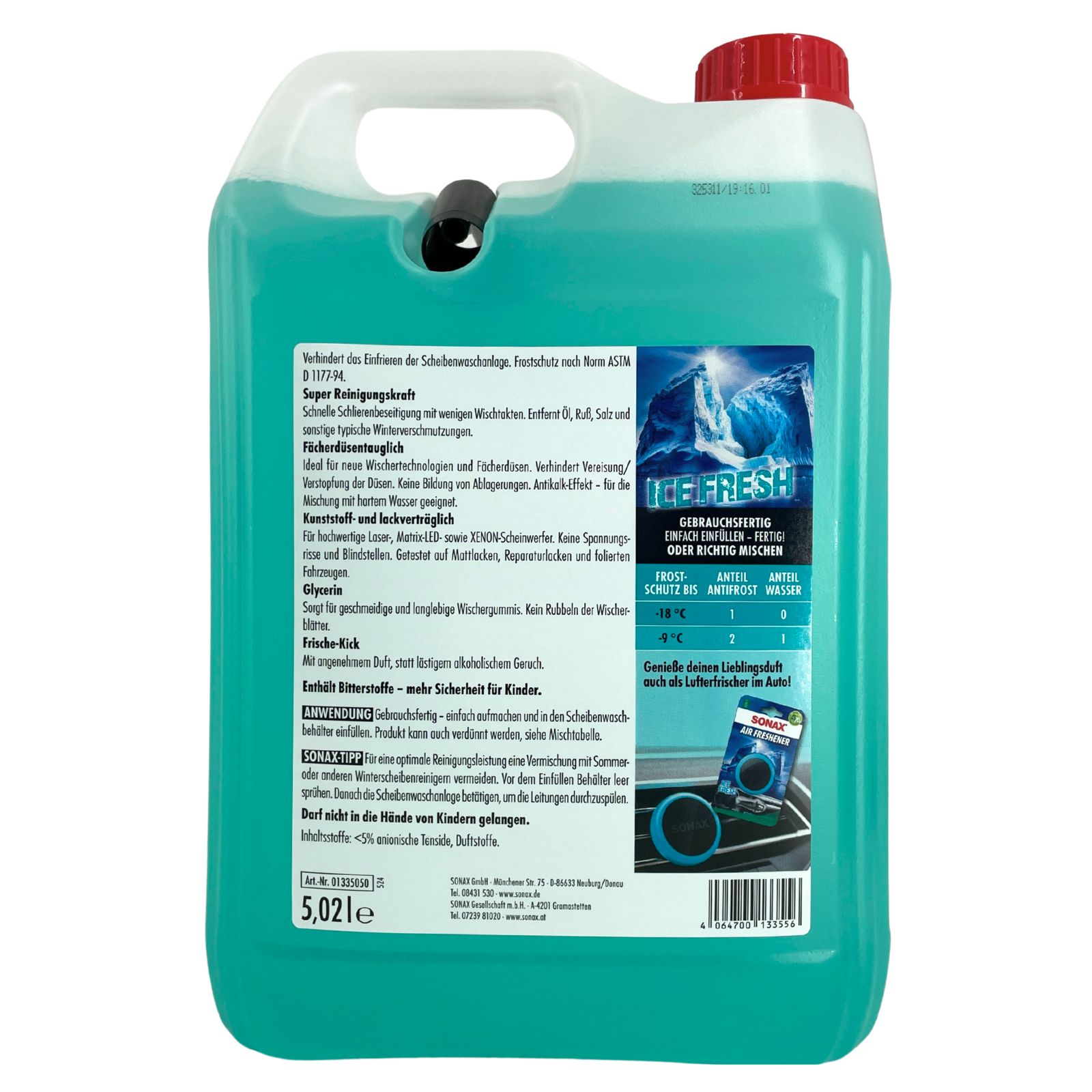 Sonax AntiFrost+KlarSicht bis -18 °C Ice-fresh 5 Liter