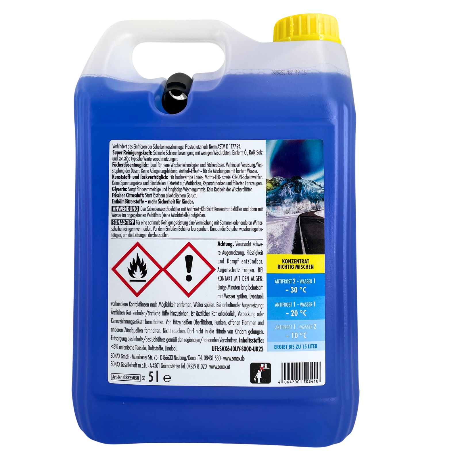 Sonax AntiFrost+KlarSicht Konzentrat 5 Liter
