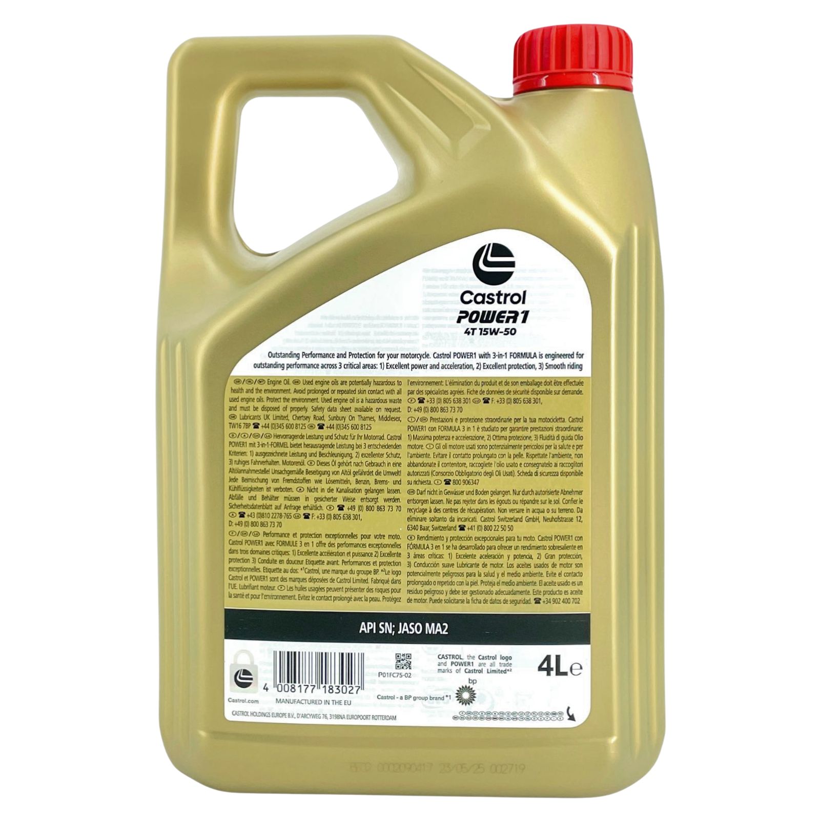 Castrol Power 1 4T 15W-50 4 Liter